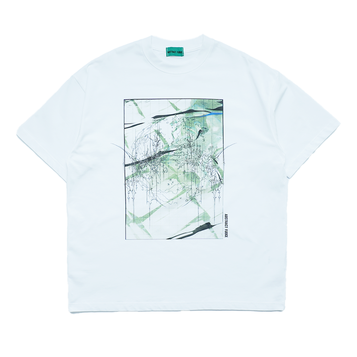 UNUSED abstract JG Tee white 8.1oz