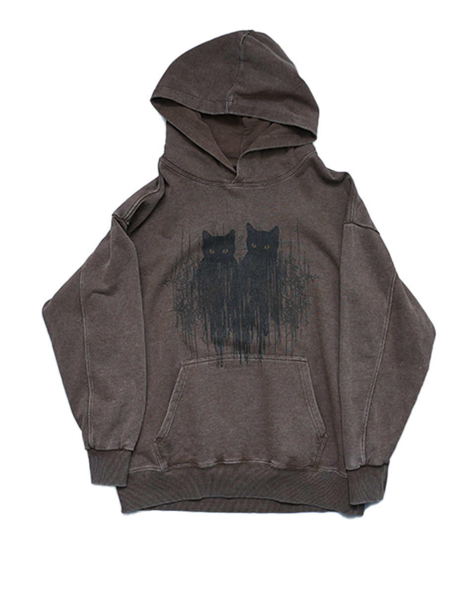 abstract cat pullover parker brown