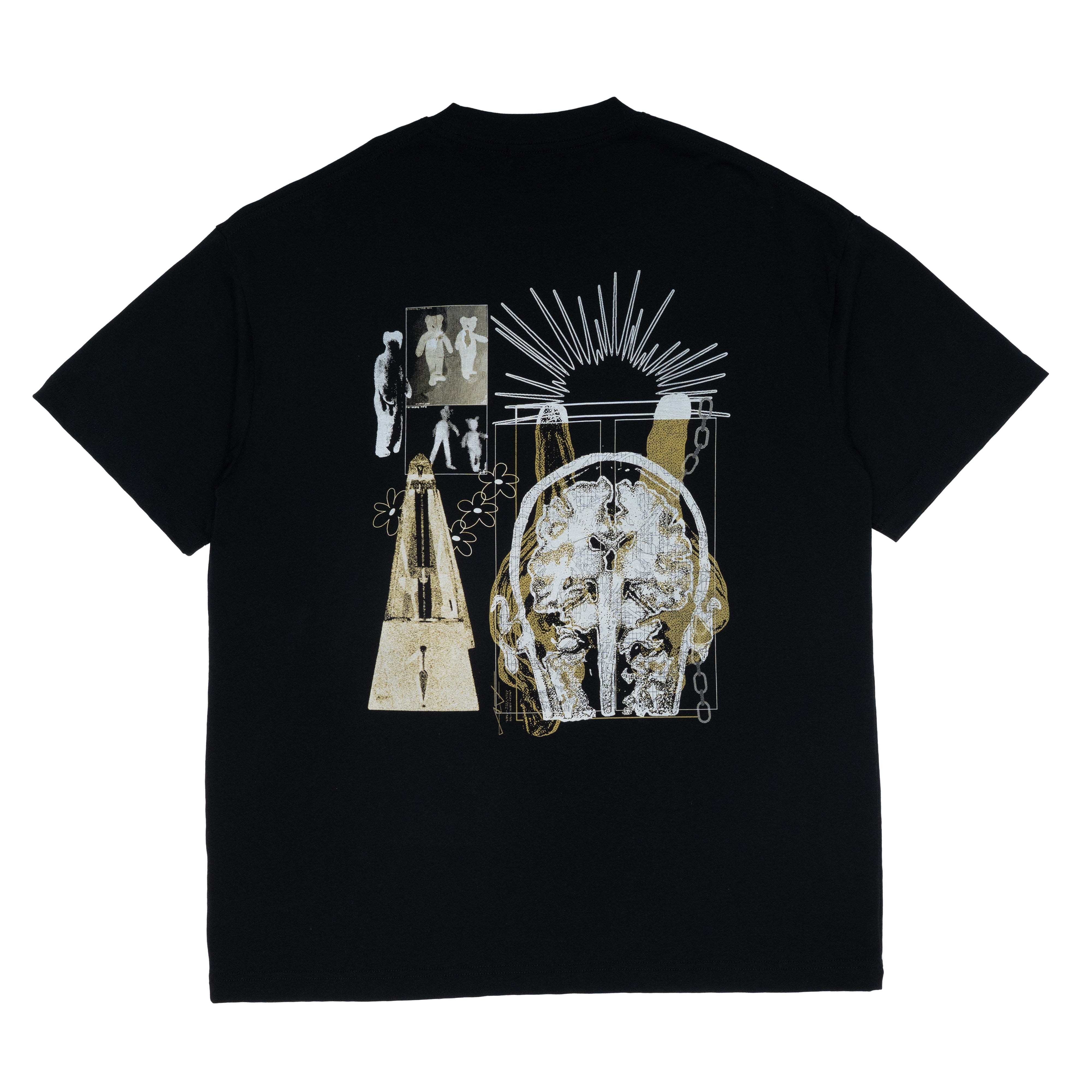 unused deafening silence AF Tee black 8.1oz
