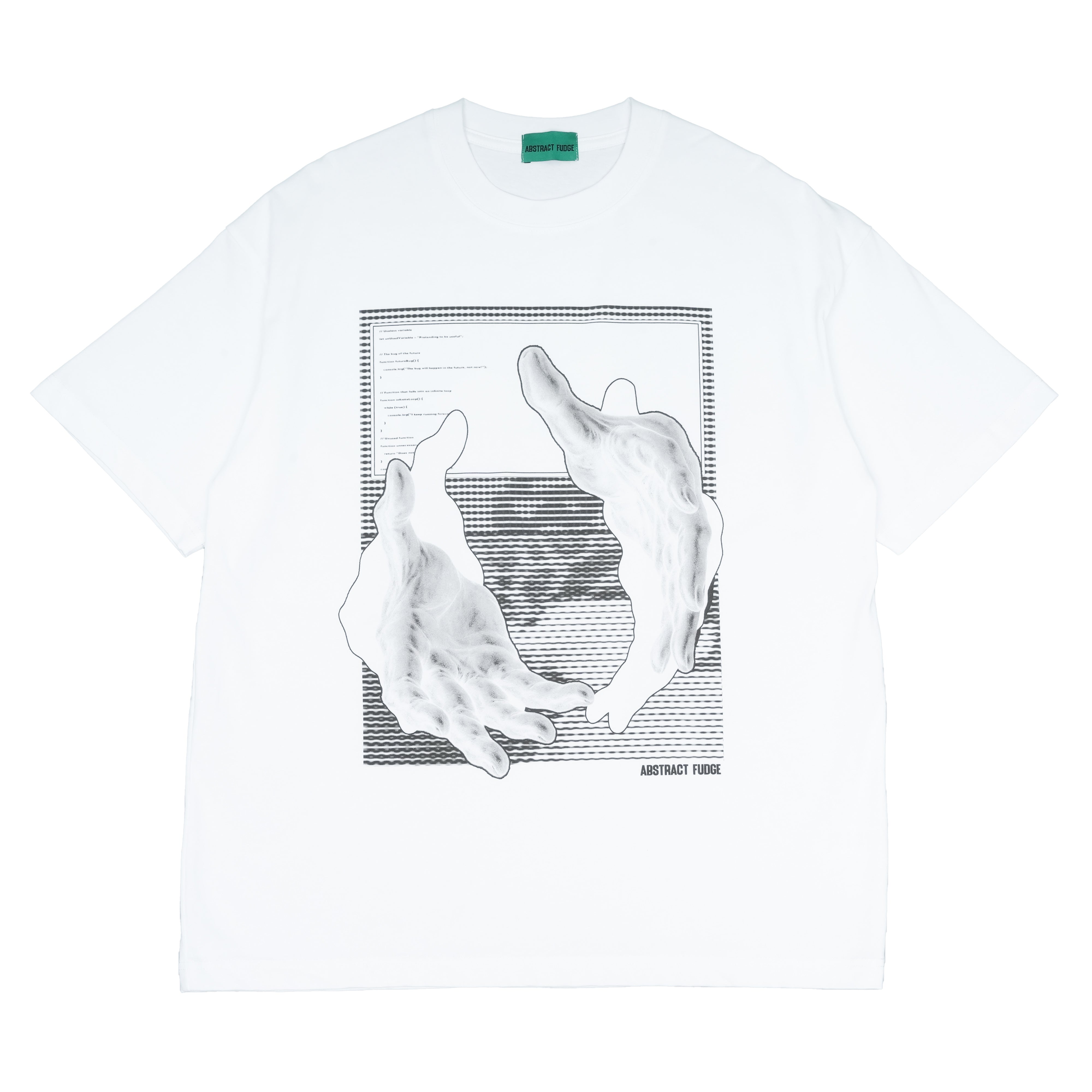 unused deafening silence AF Tee white 8.1oz