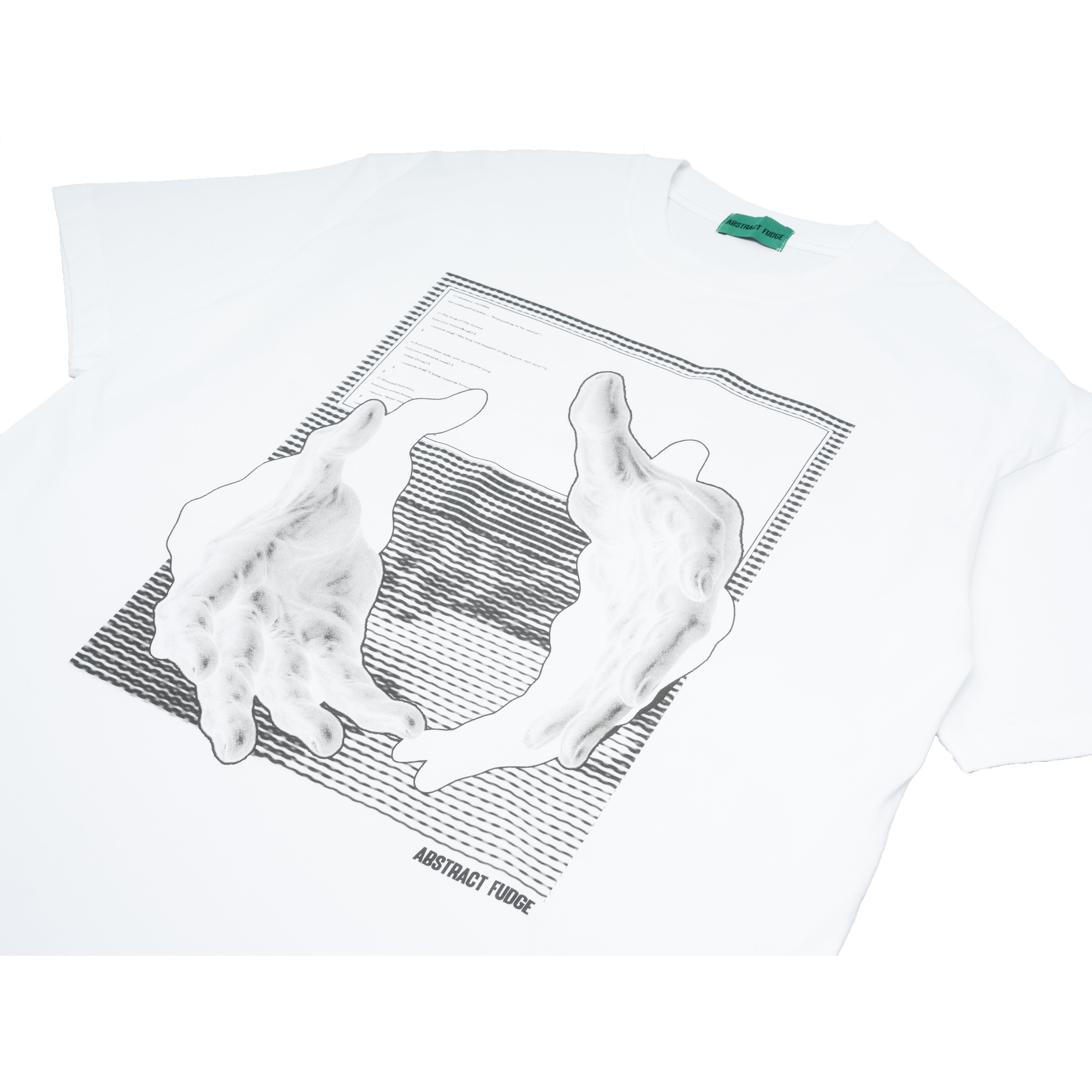unused deafening silence AF Tee white 8.1oz