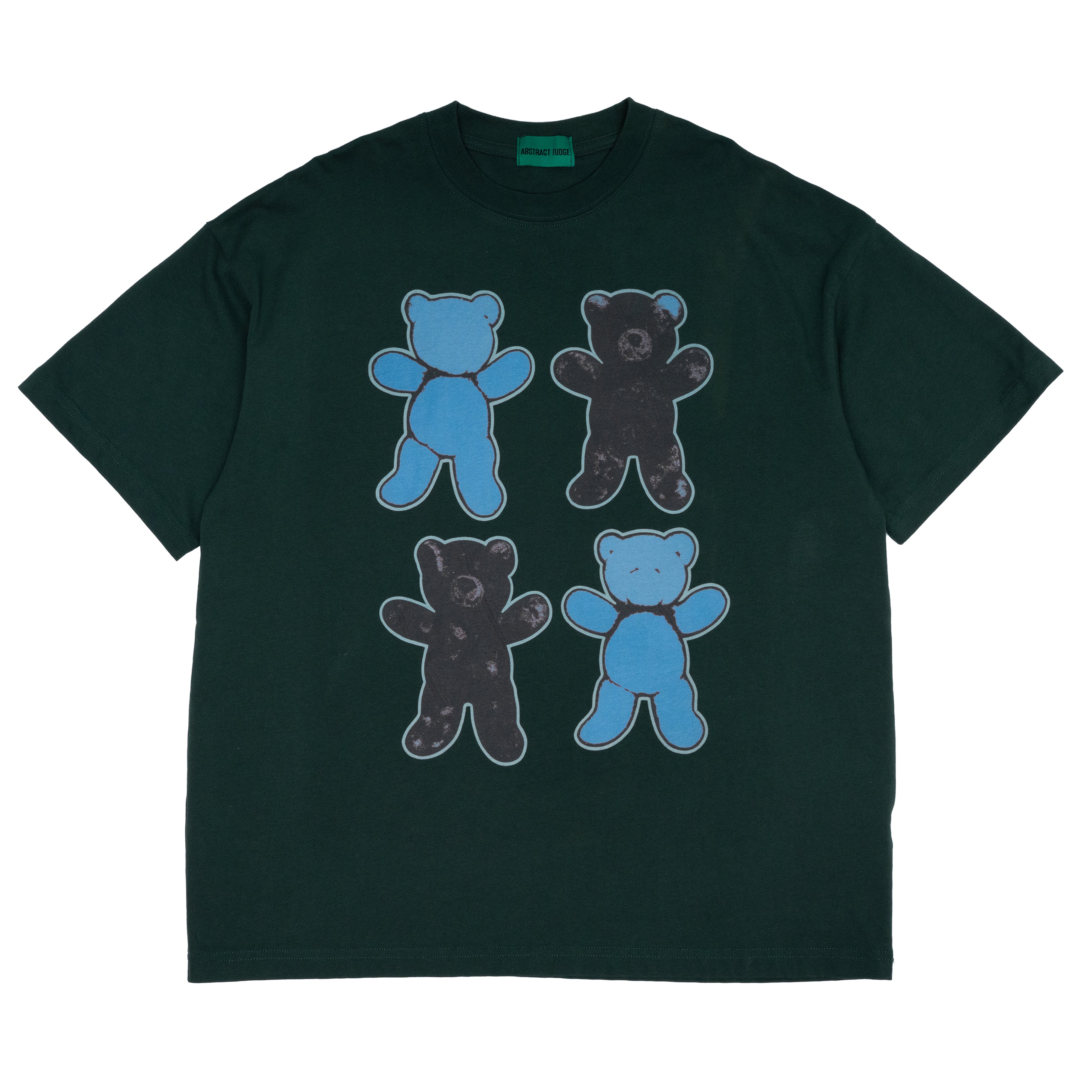 unused  four bears Tee dark green 8.1oz