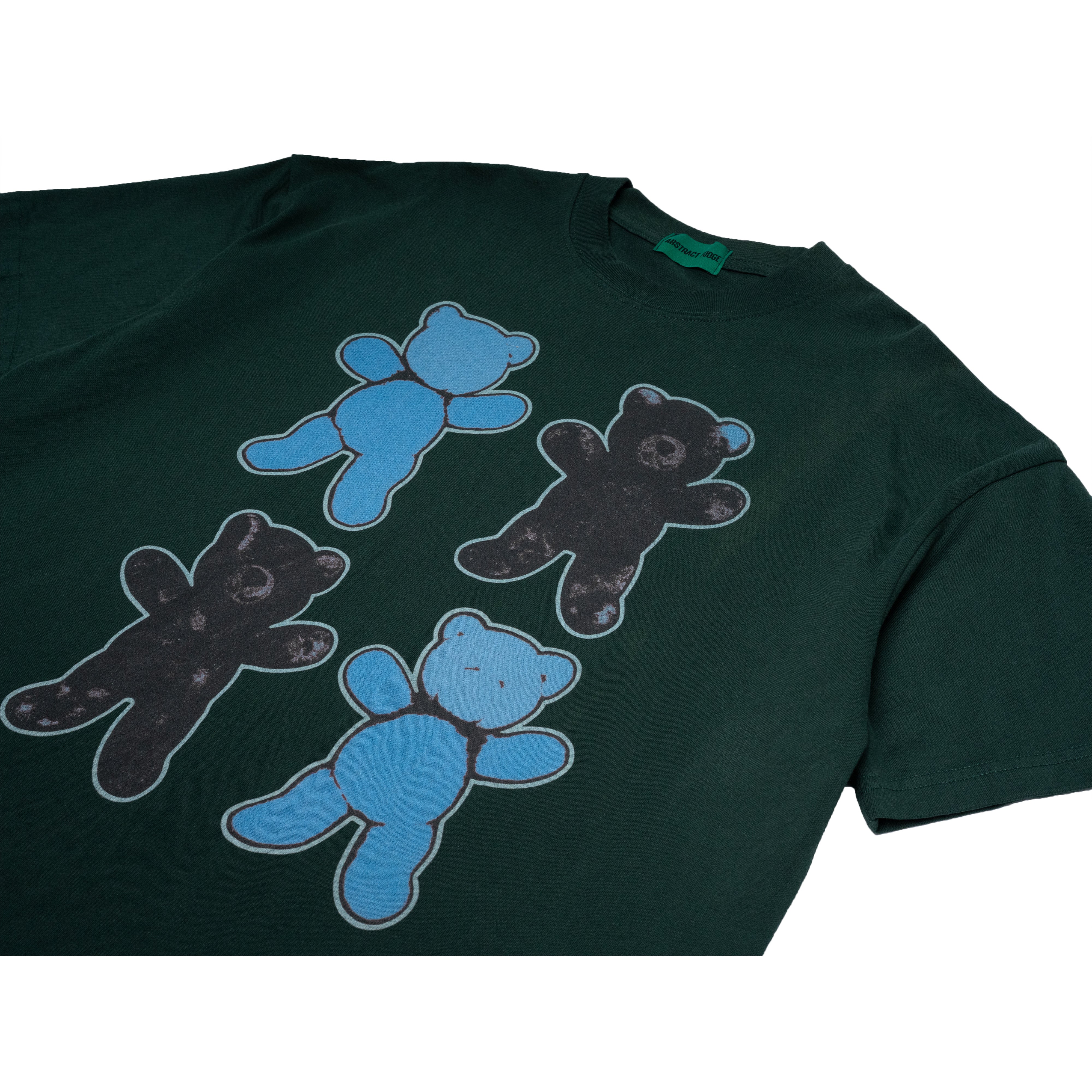unused  four bears Tee dark green 8.1oz