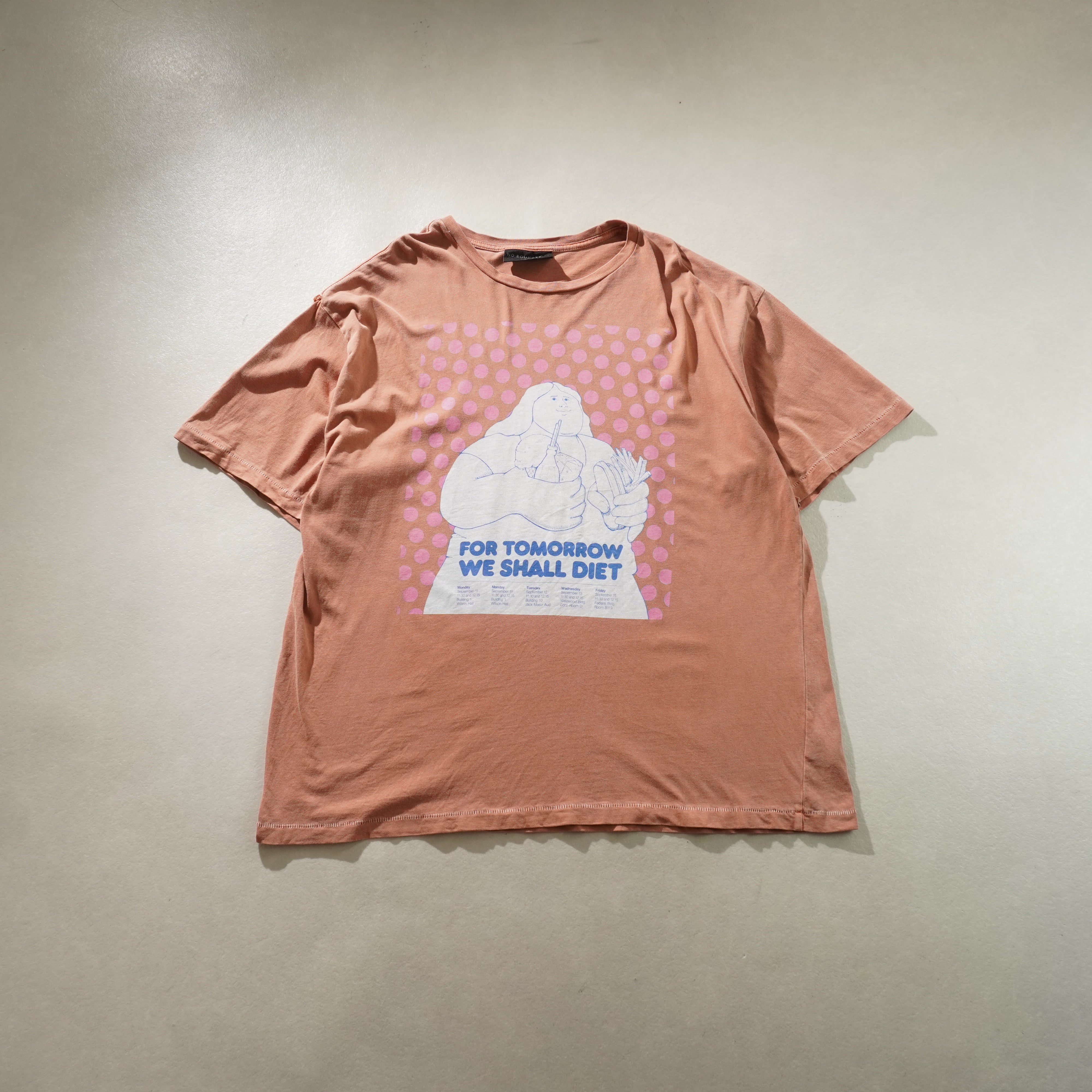 diet tee orange size L