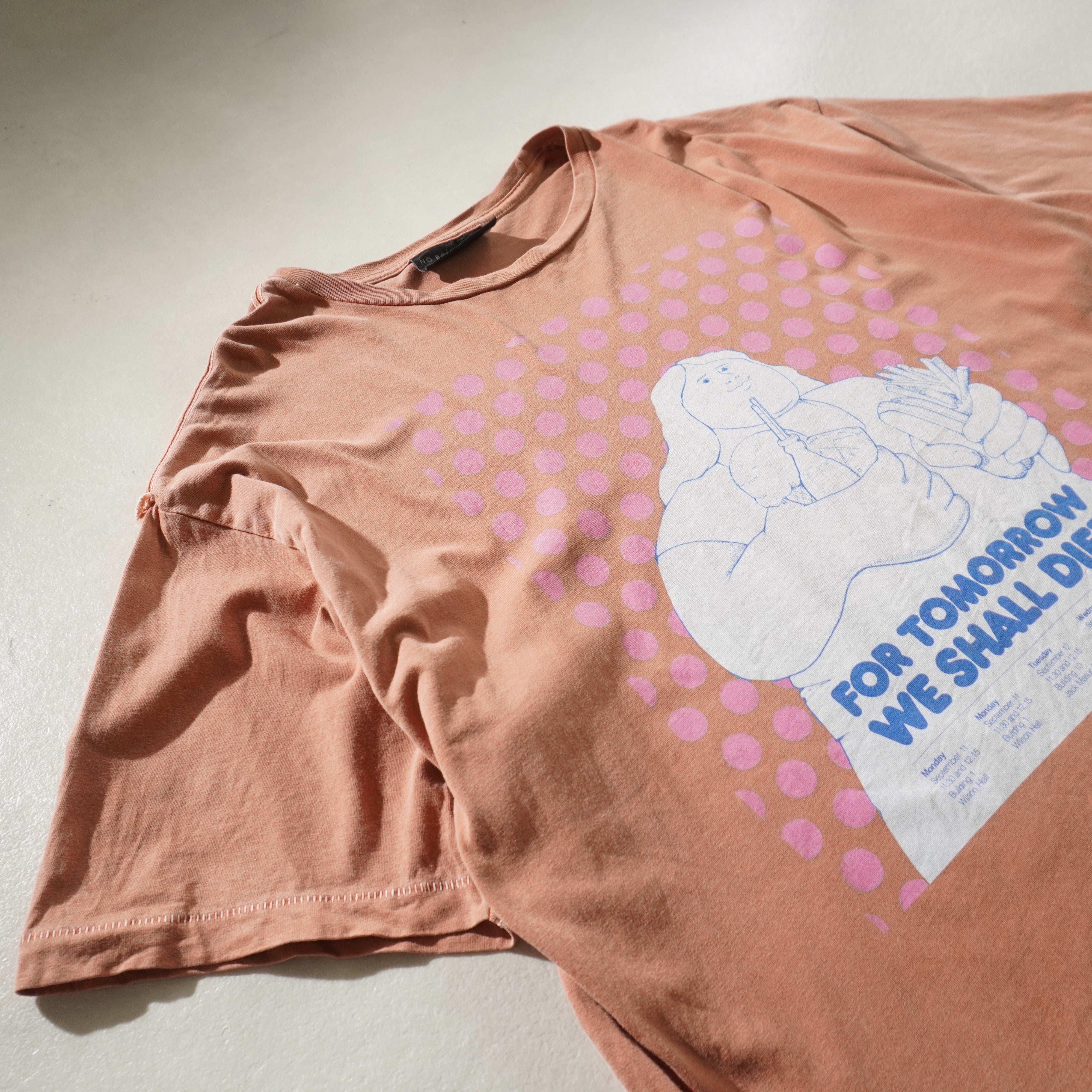 diet tee orange size L