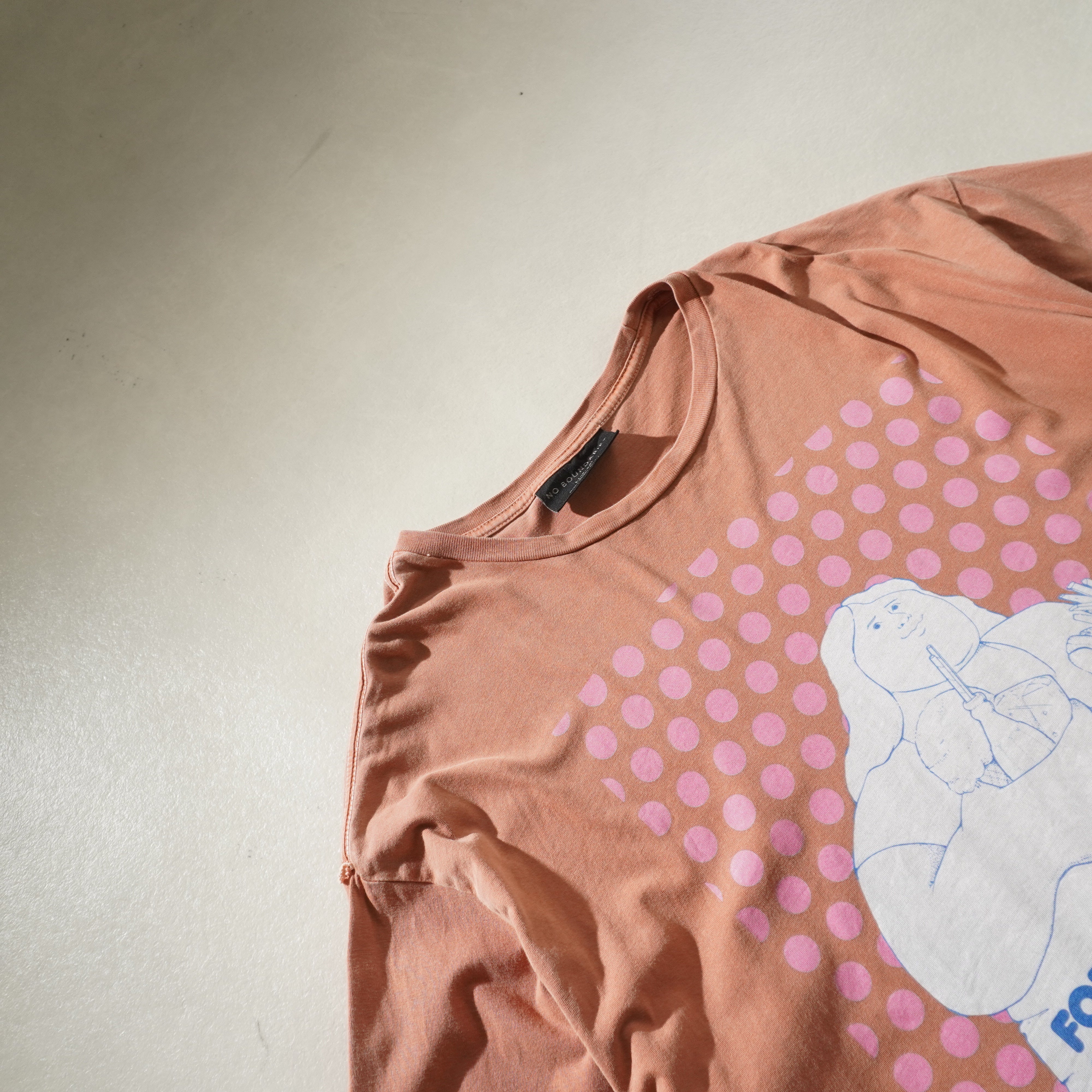 diet tee orange size L