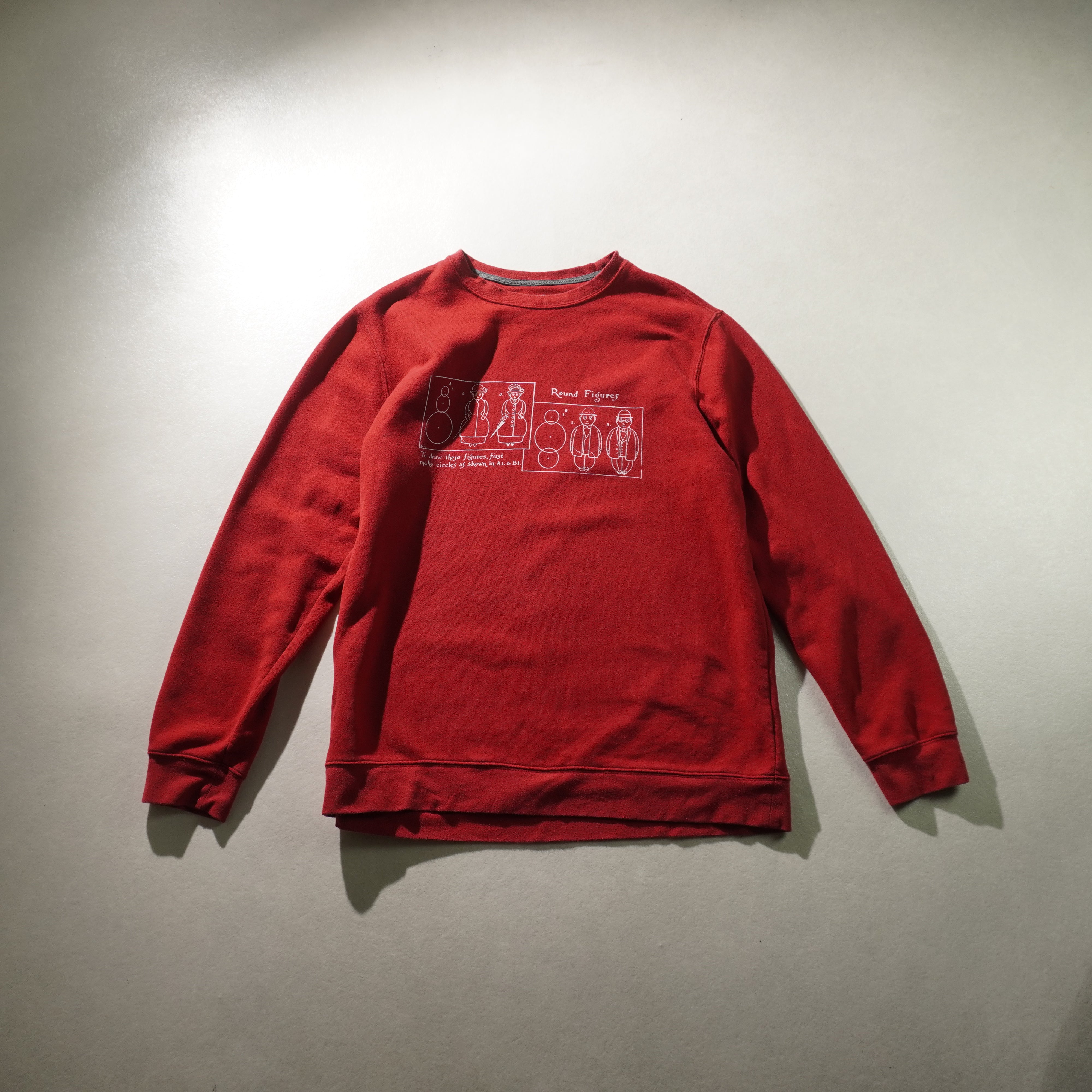 round figures sweat bordeaux size L