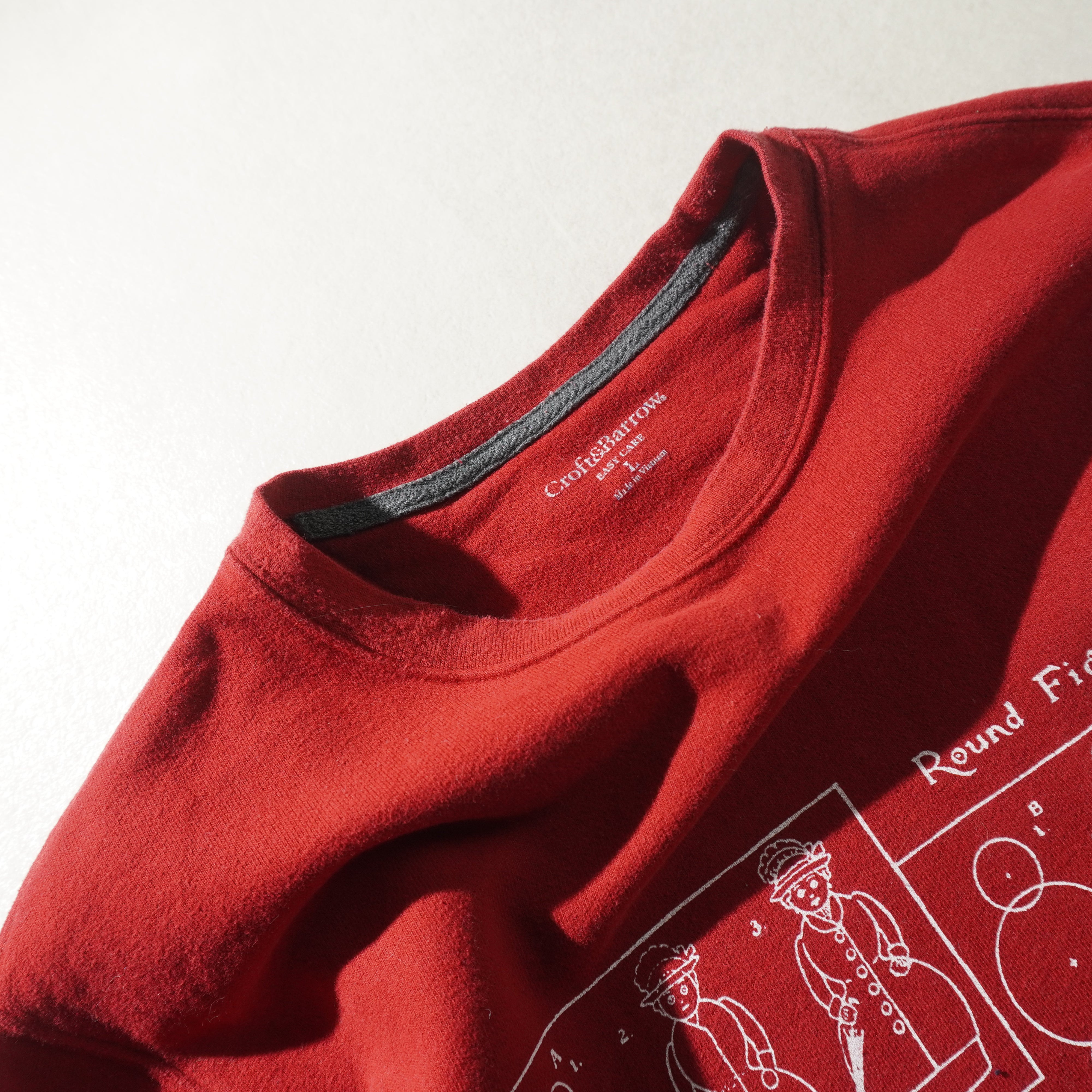 round figures sweat bordeaux size L