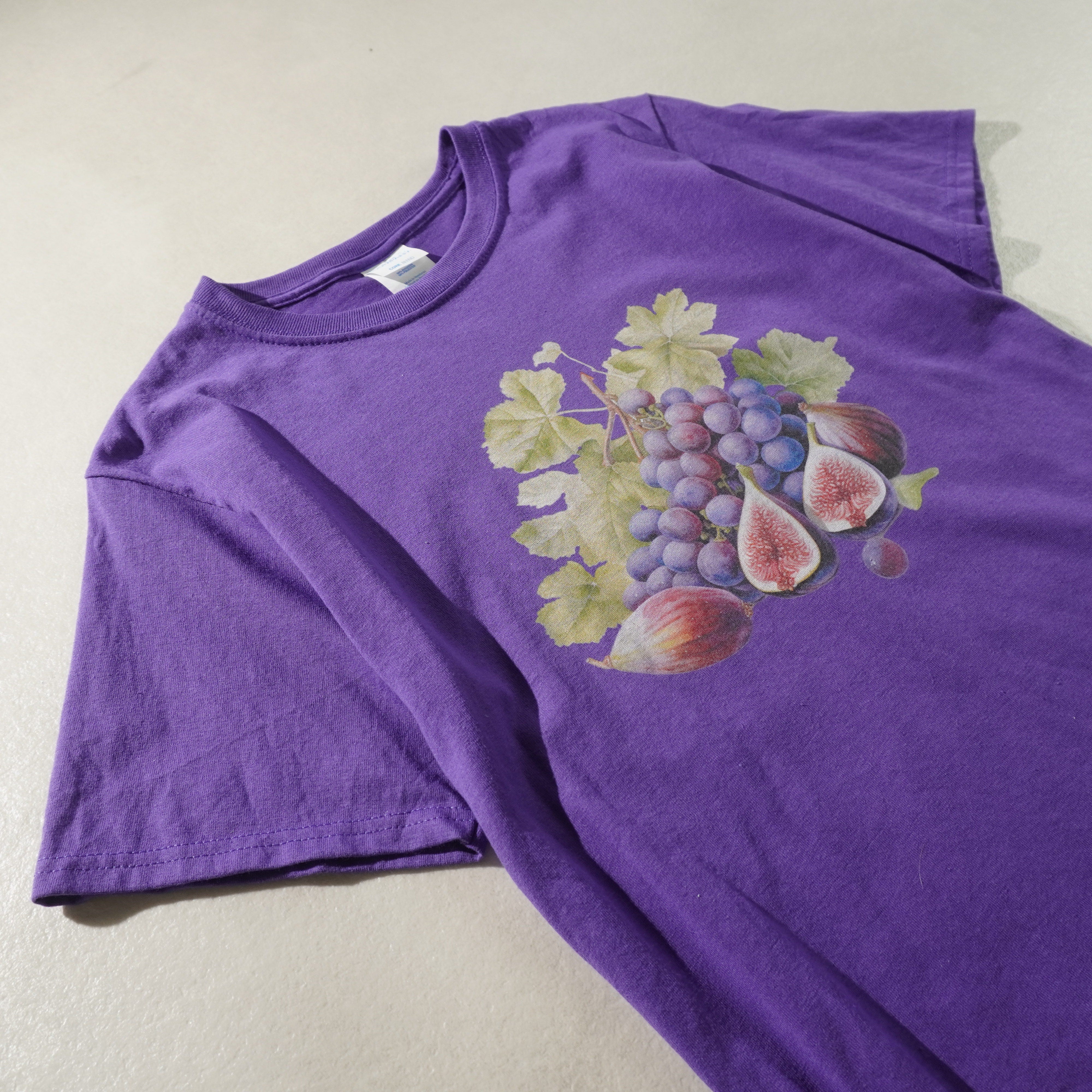 grape & fig tee purple size S