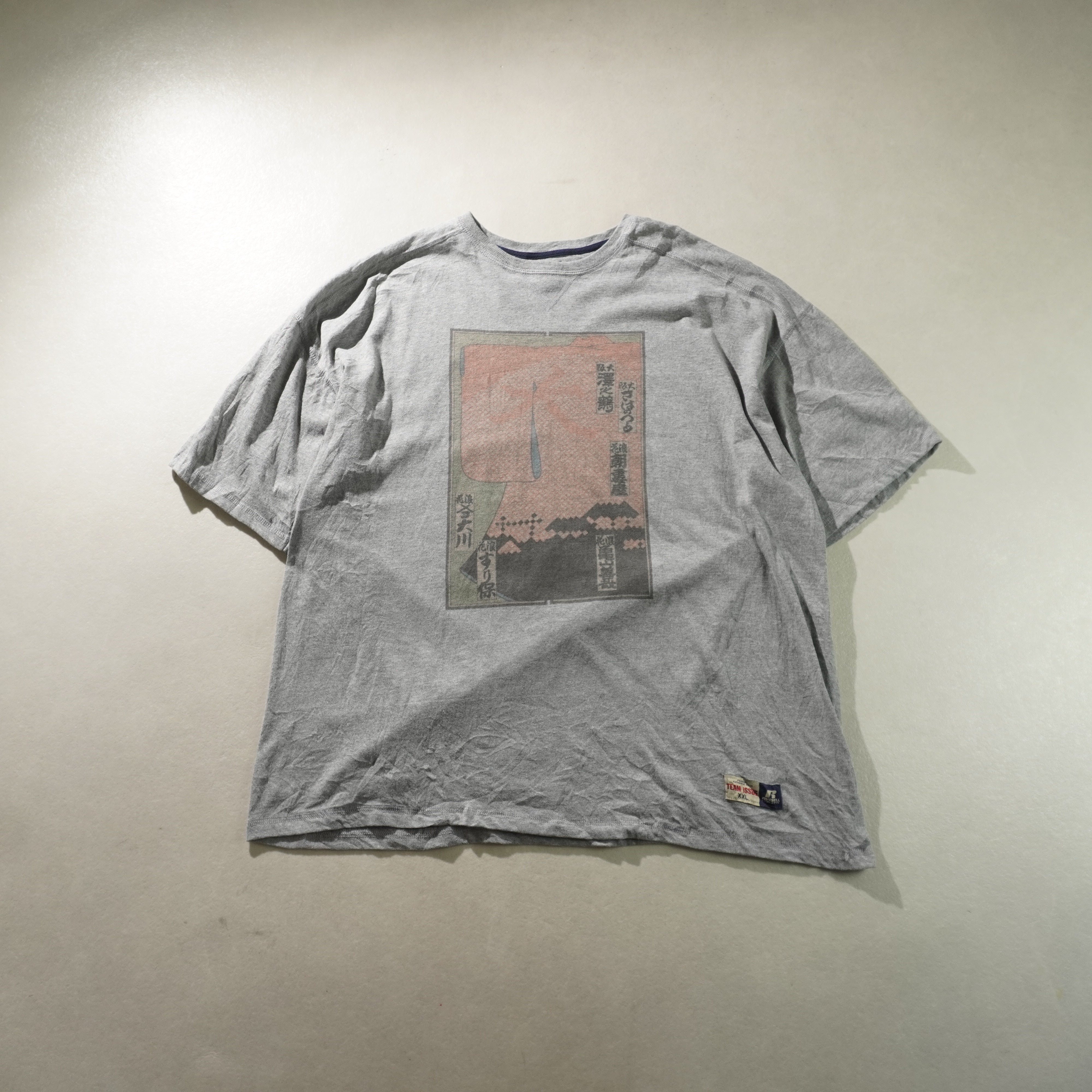 japan made tee light gray size XXL