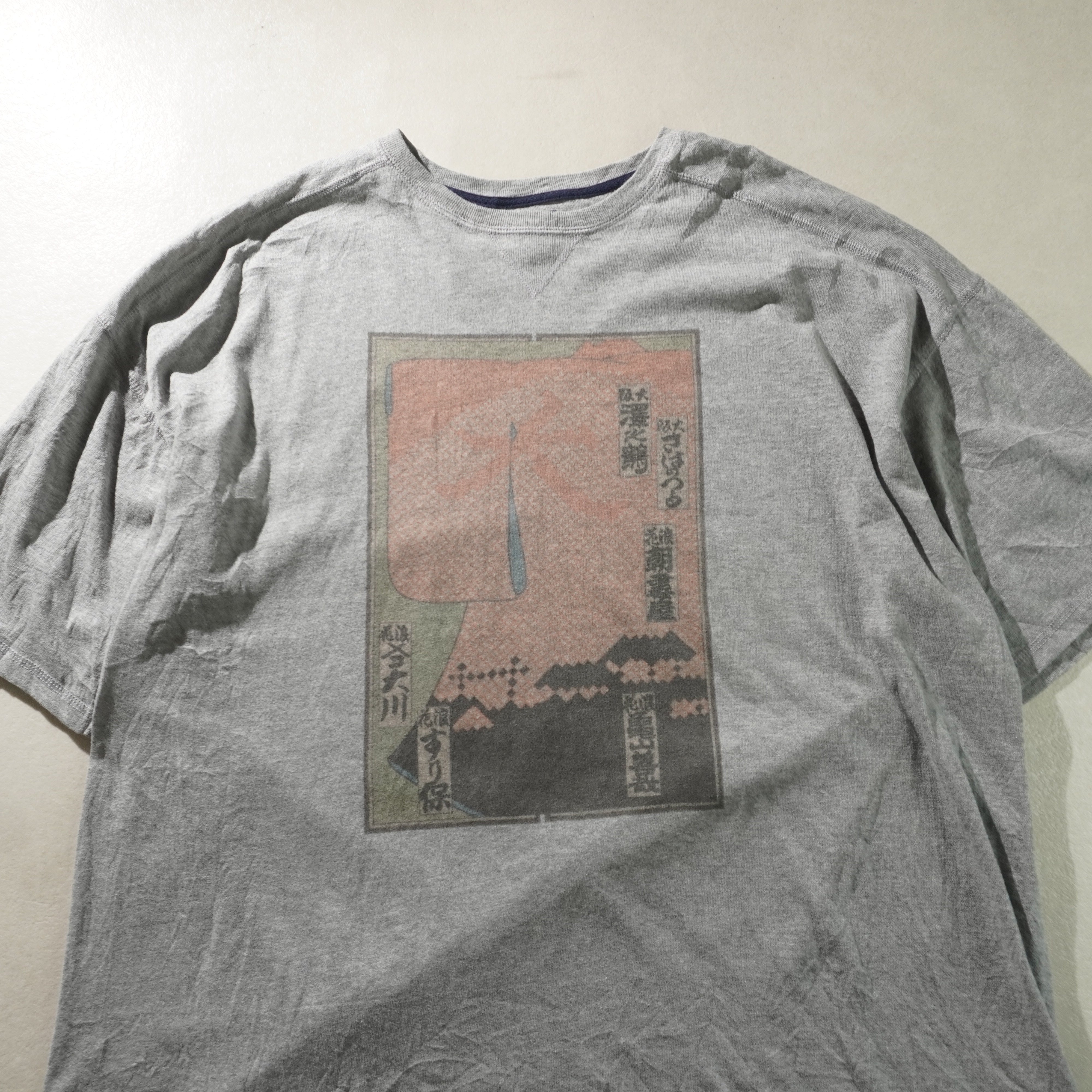 japan made tee light gray size XXL