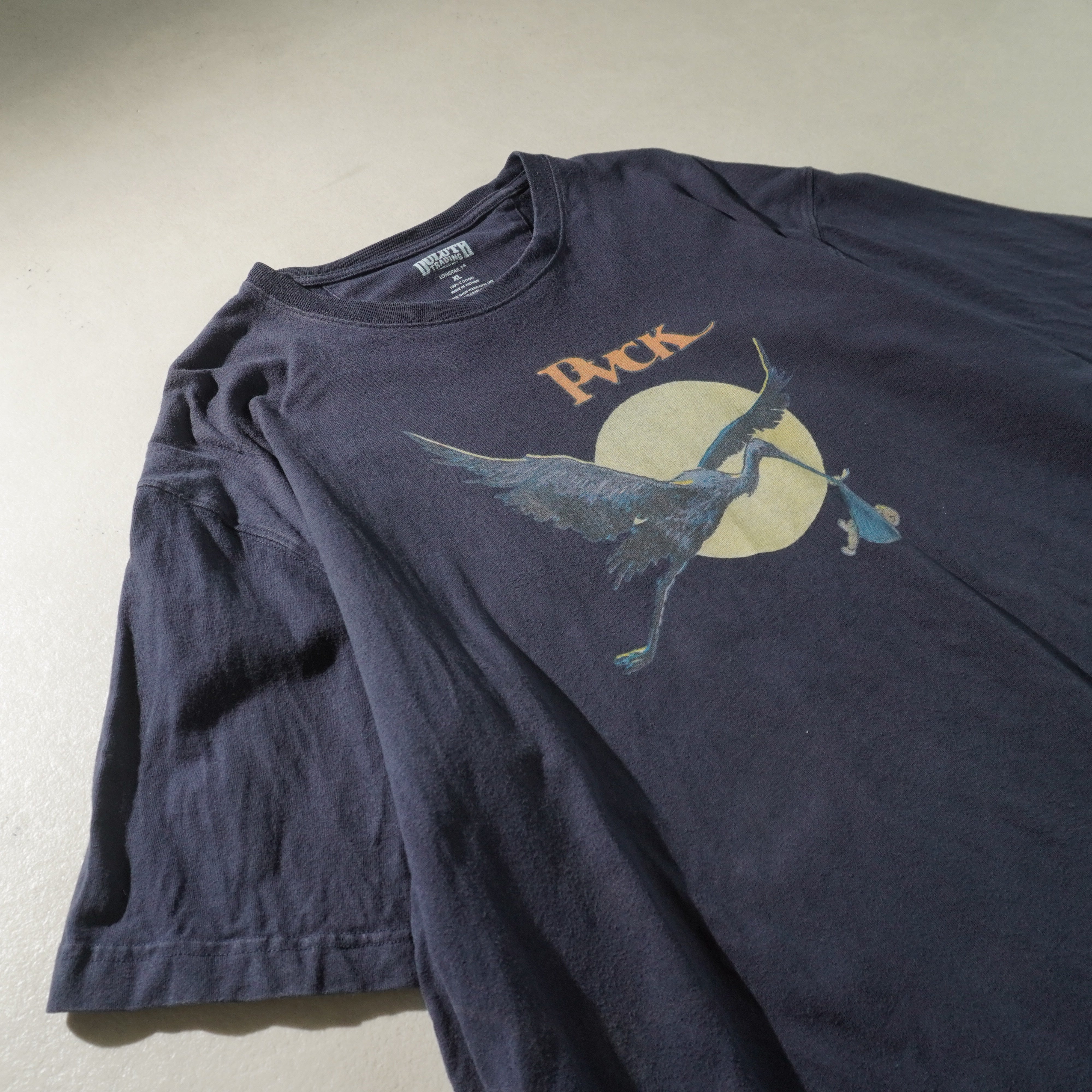 stork tee navy size XL