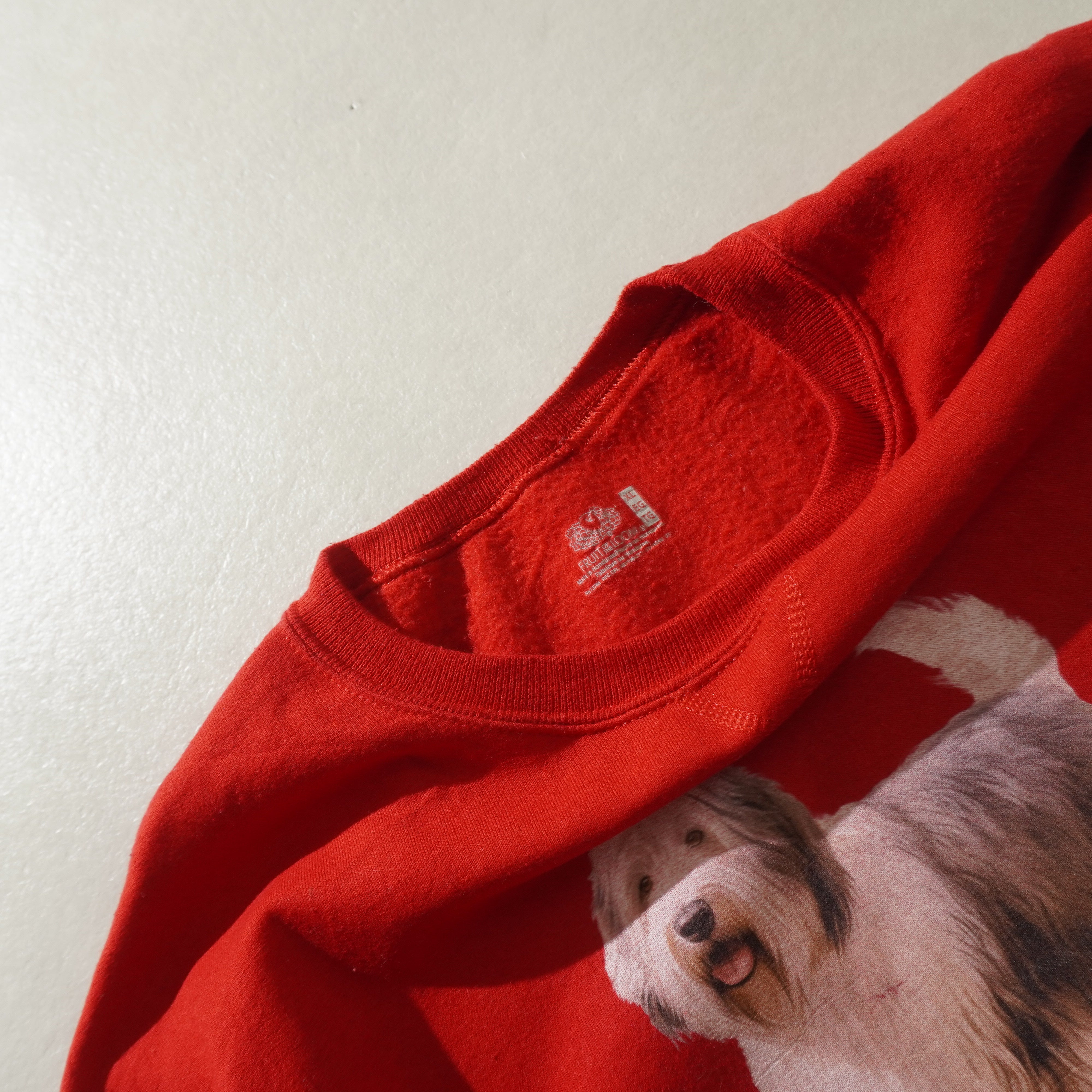 old england sheepdog sweat red size XL