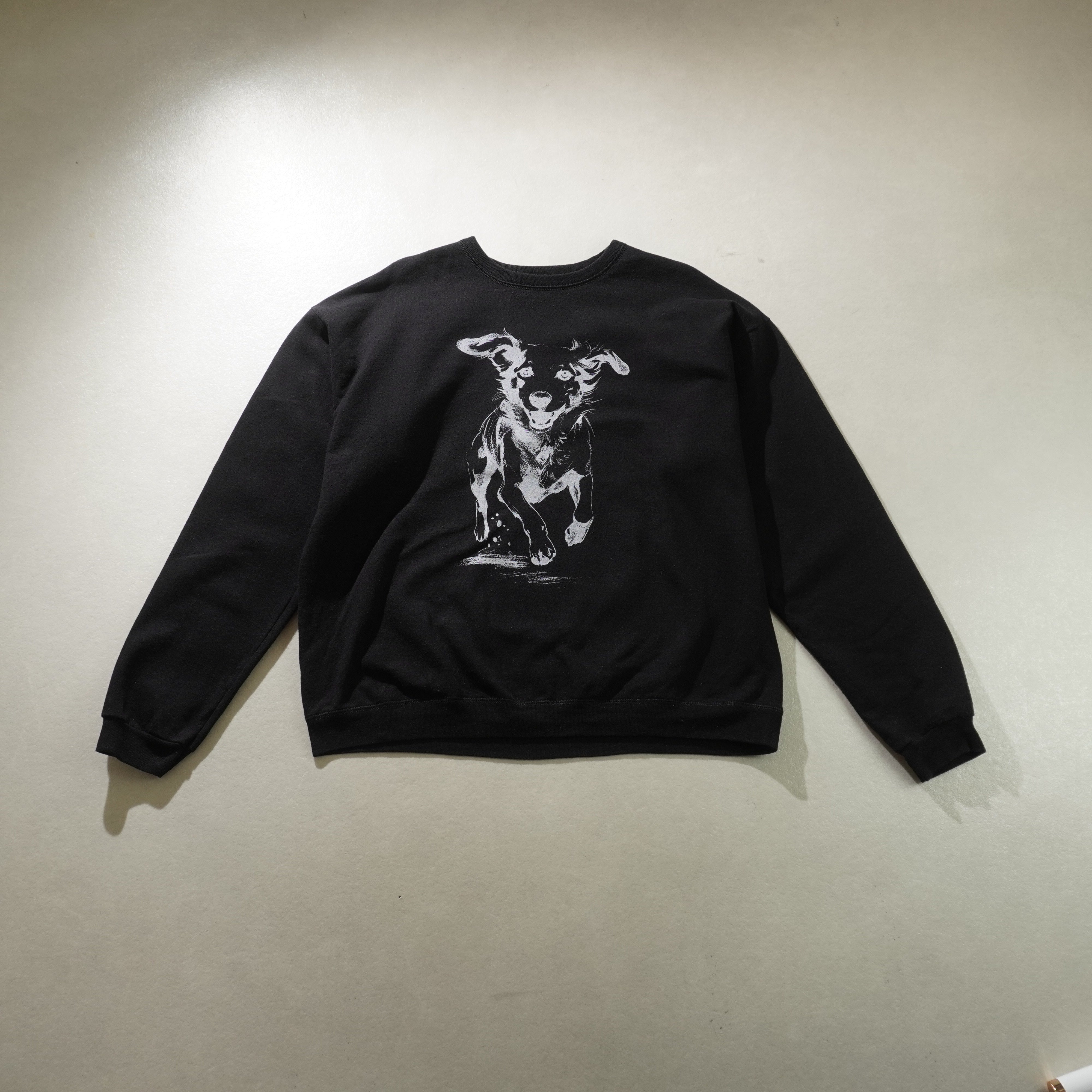 dog sweat black size L