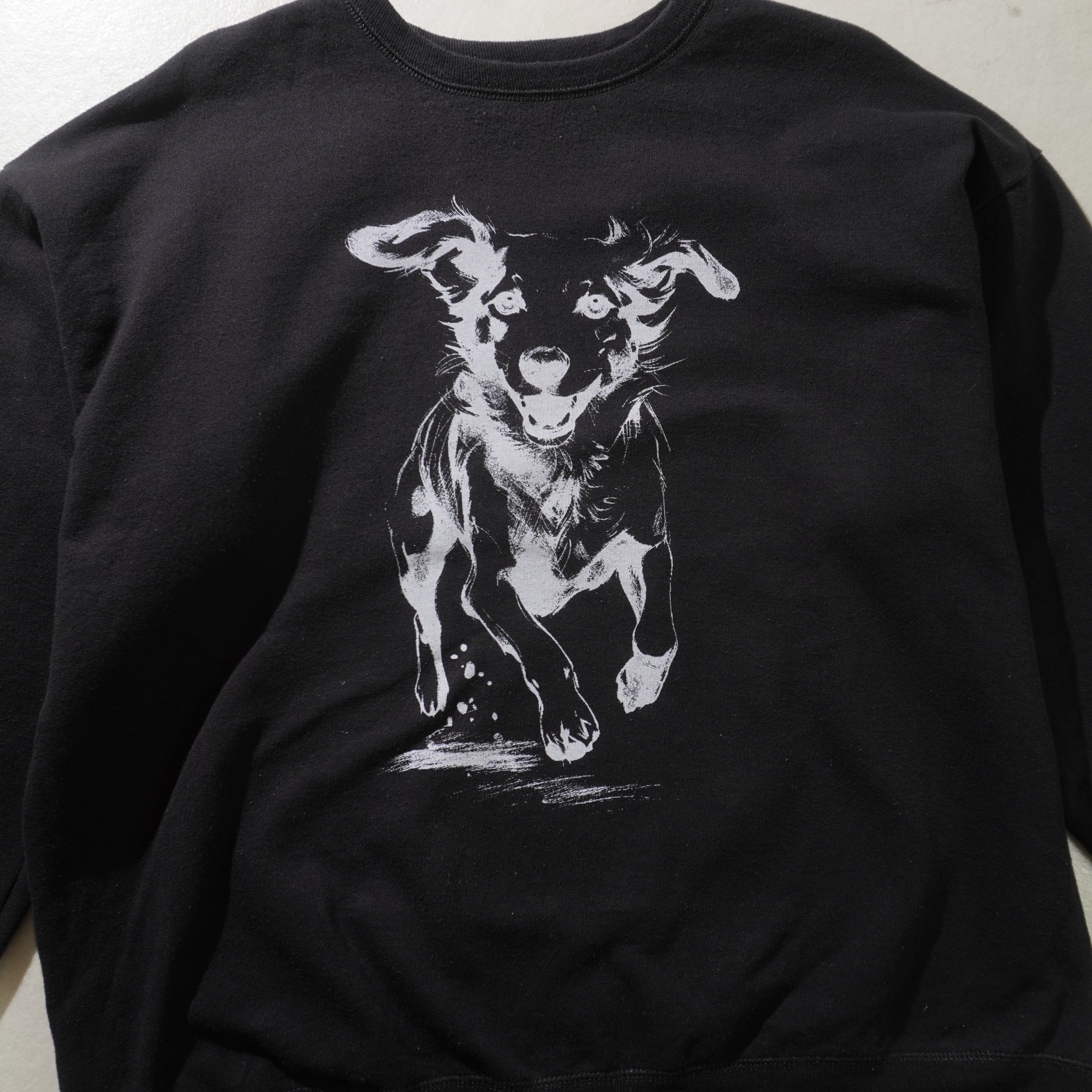 dog sweat black size L