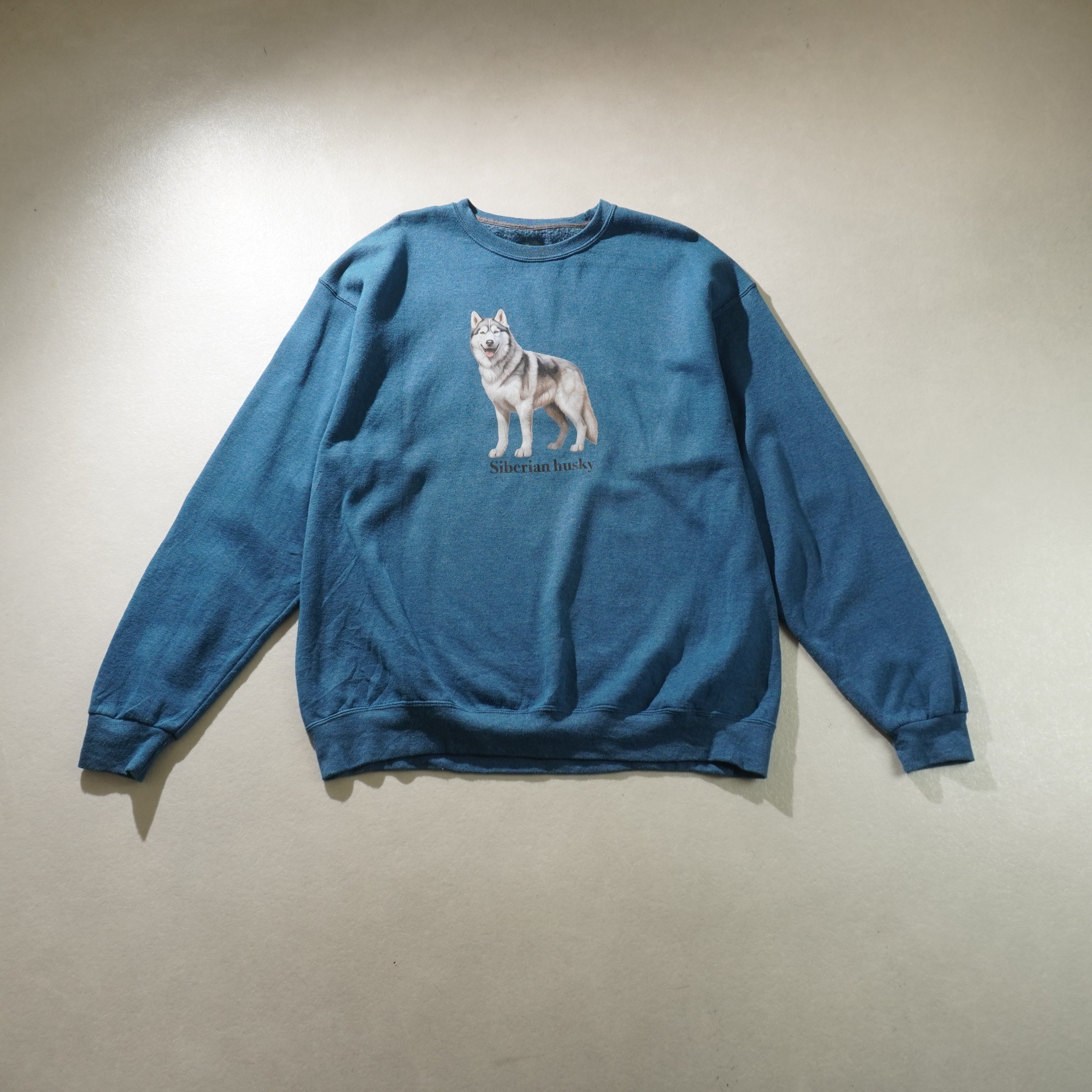 siberian husky sweat blue size XL