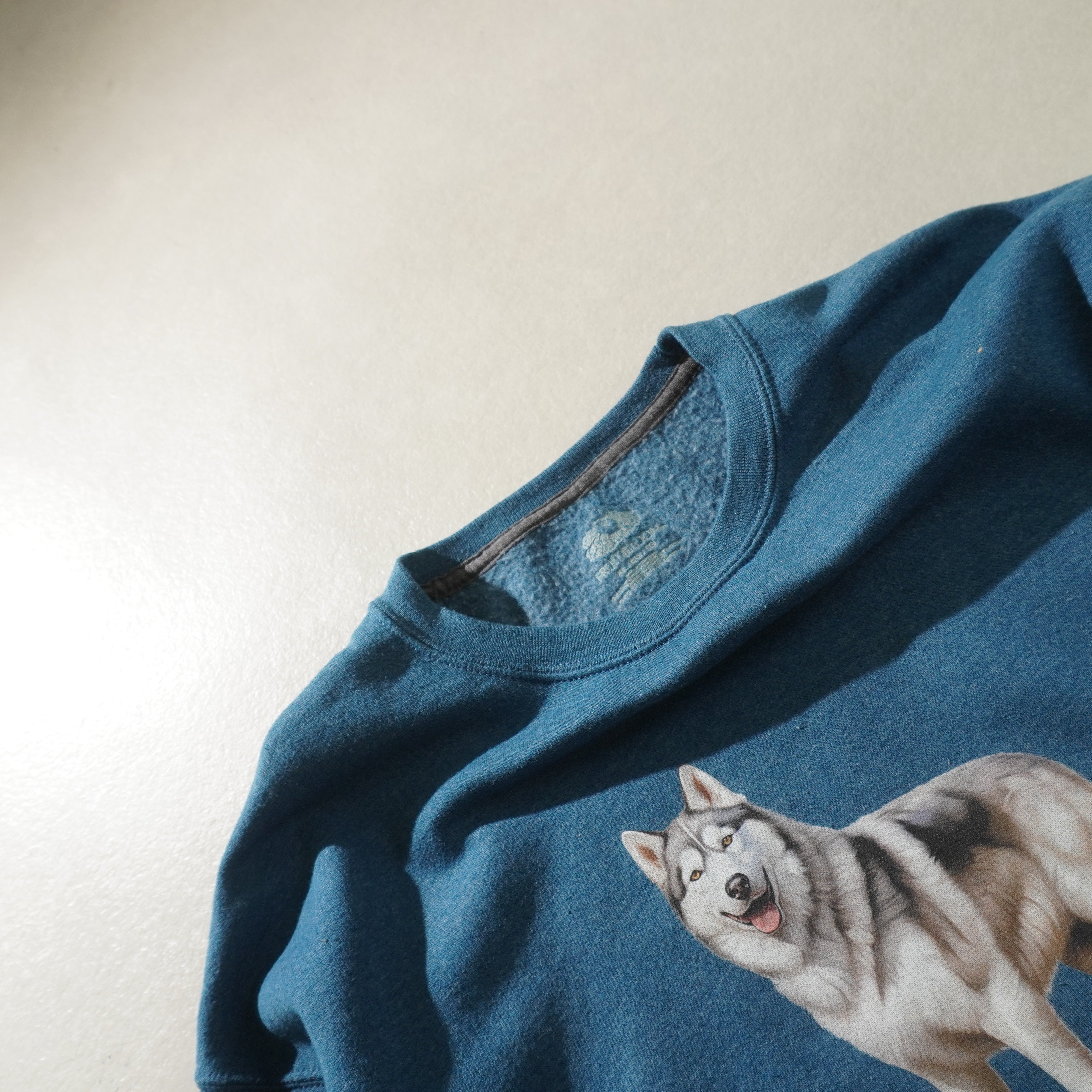 siberian husky sweat blue size XL