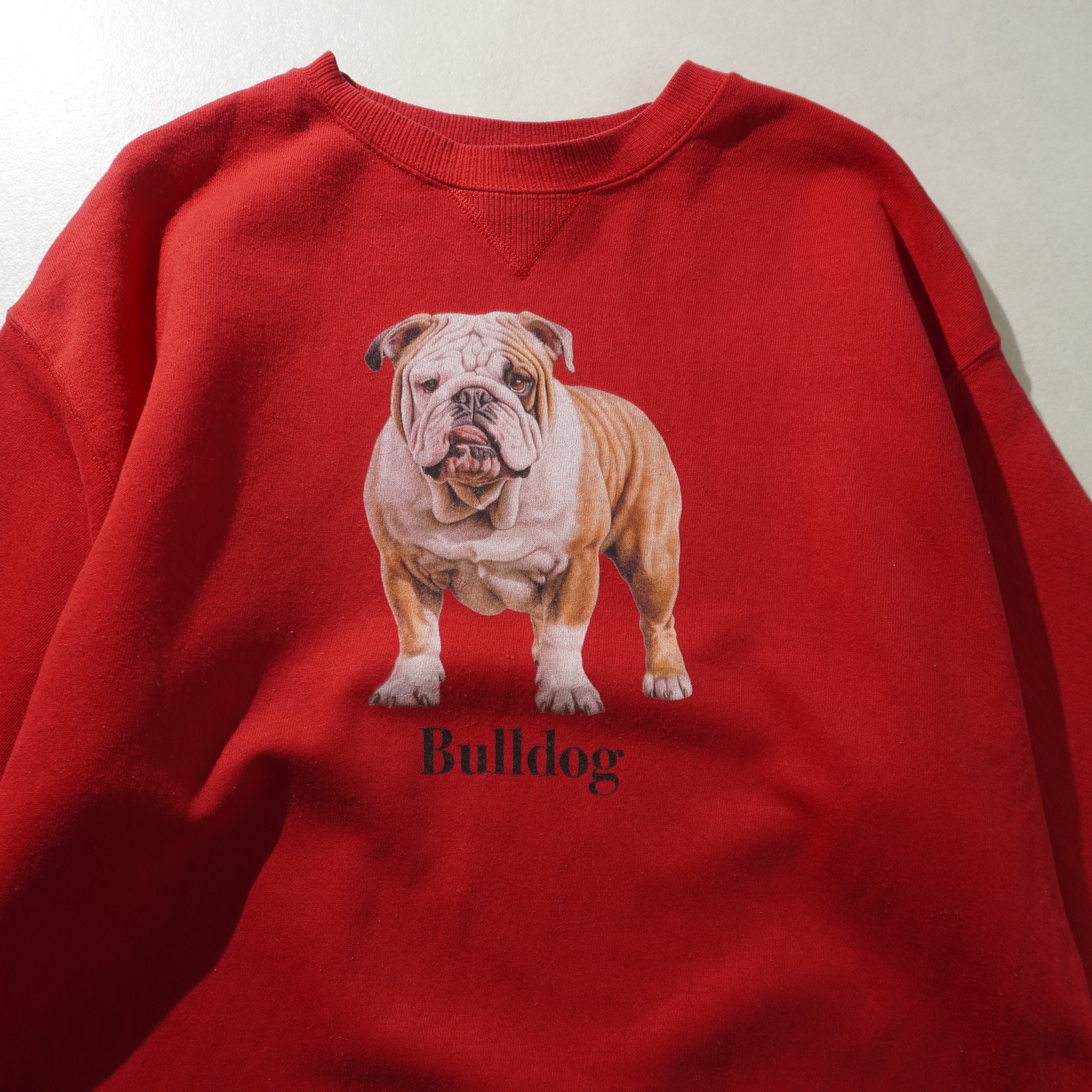 bulldog sweat red size L