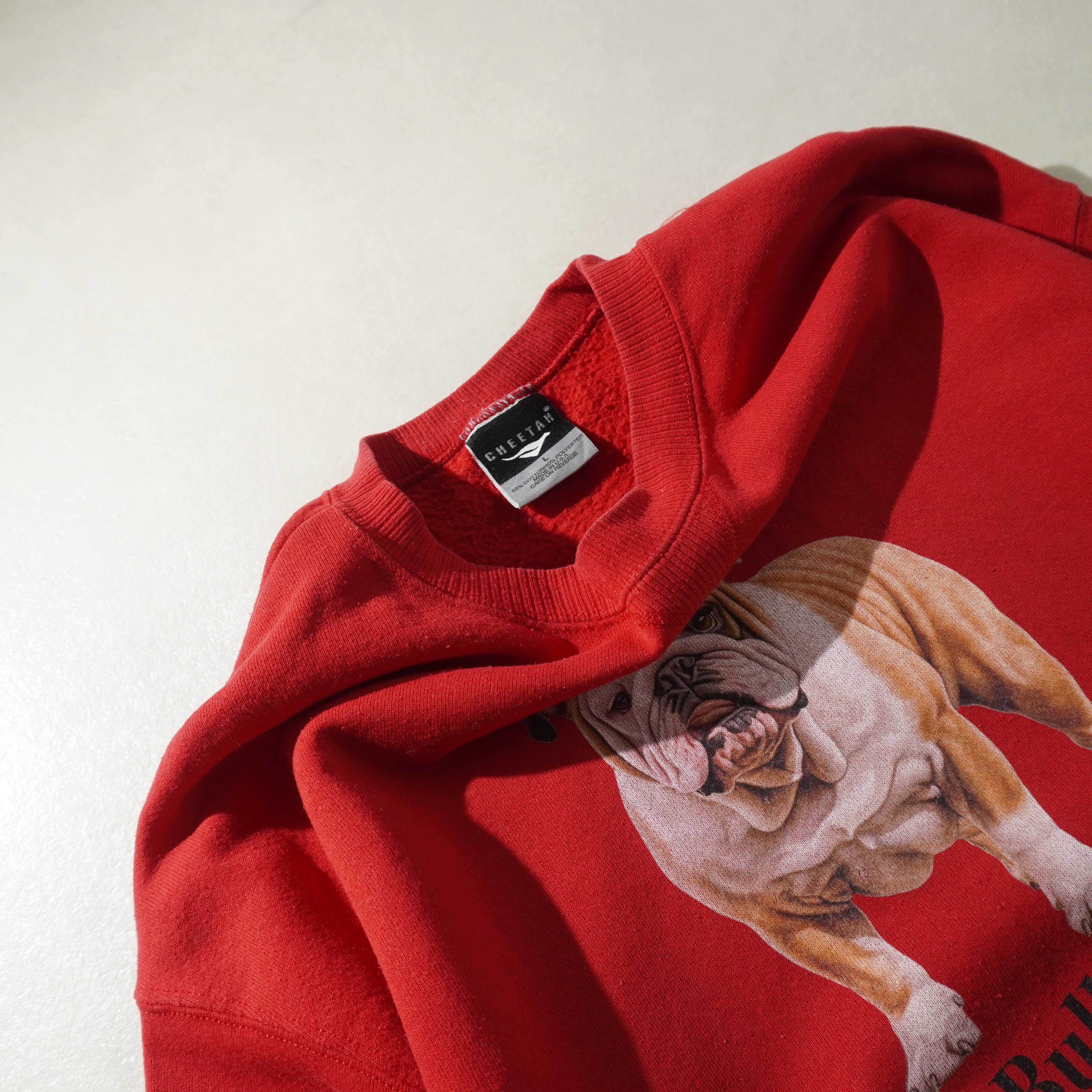 bulldog sweat red size L