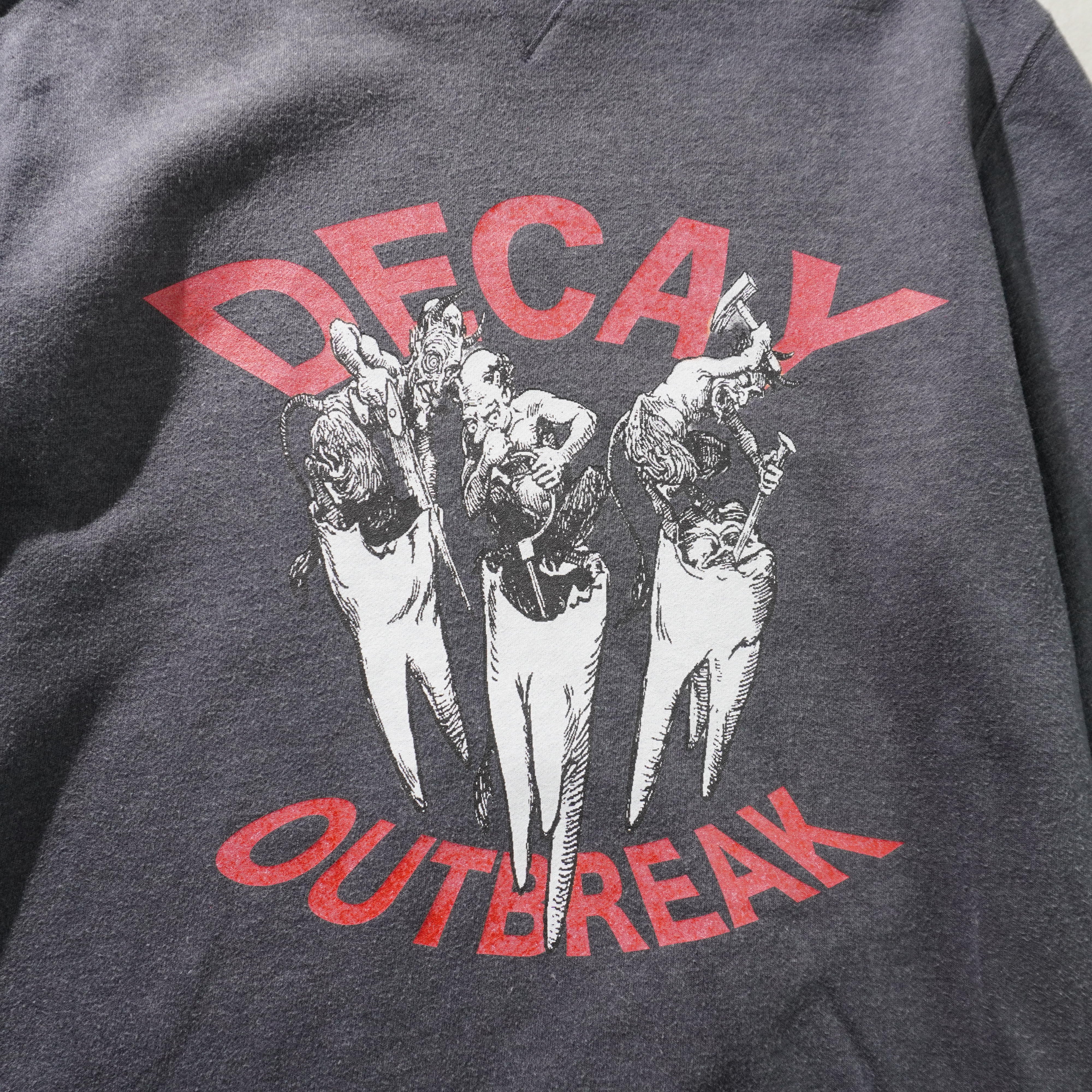tooth decay sweat gray size M