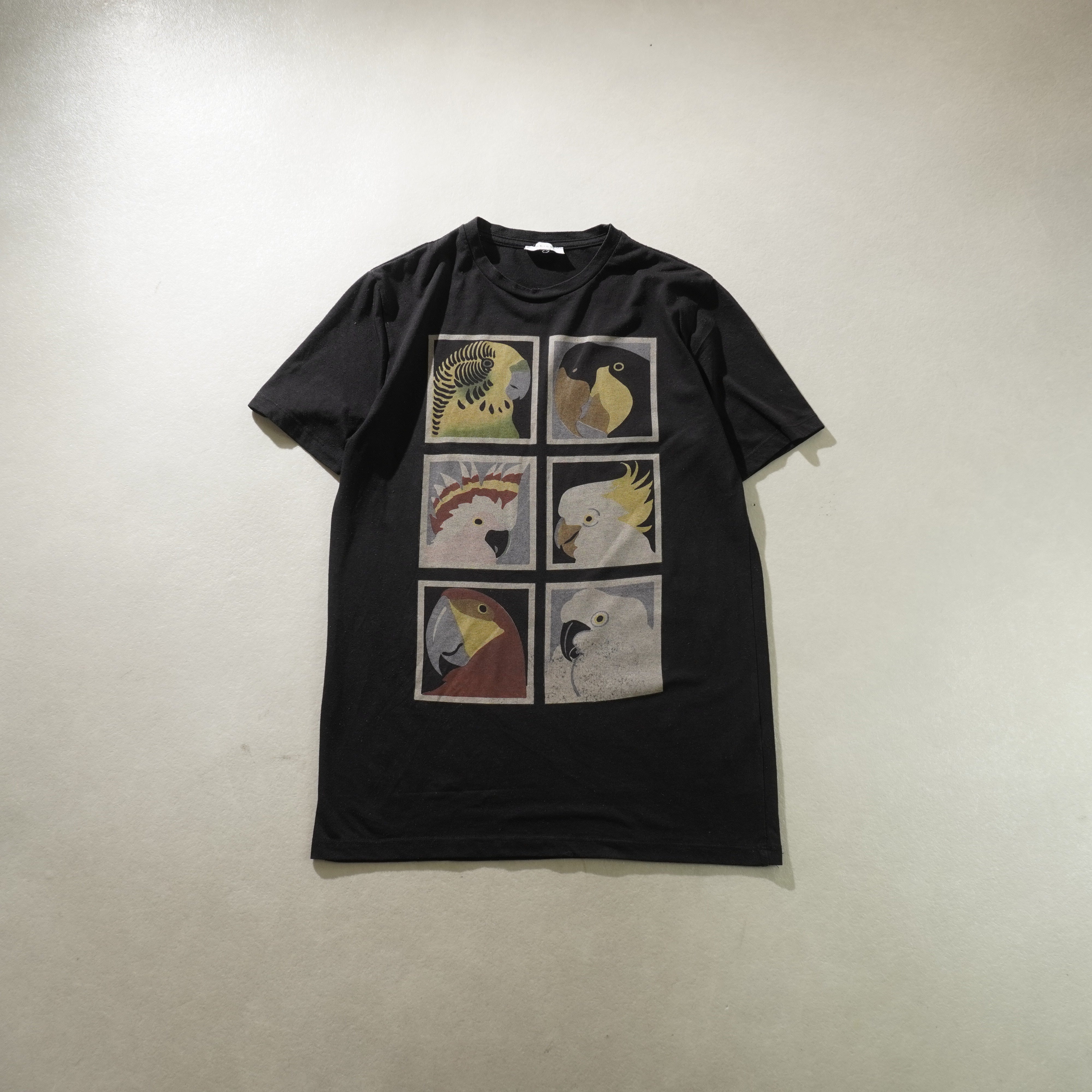 parrot tee black size S