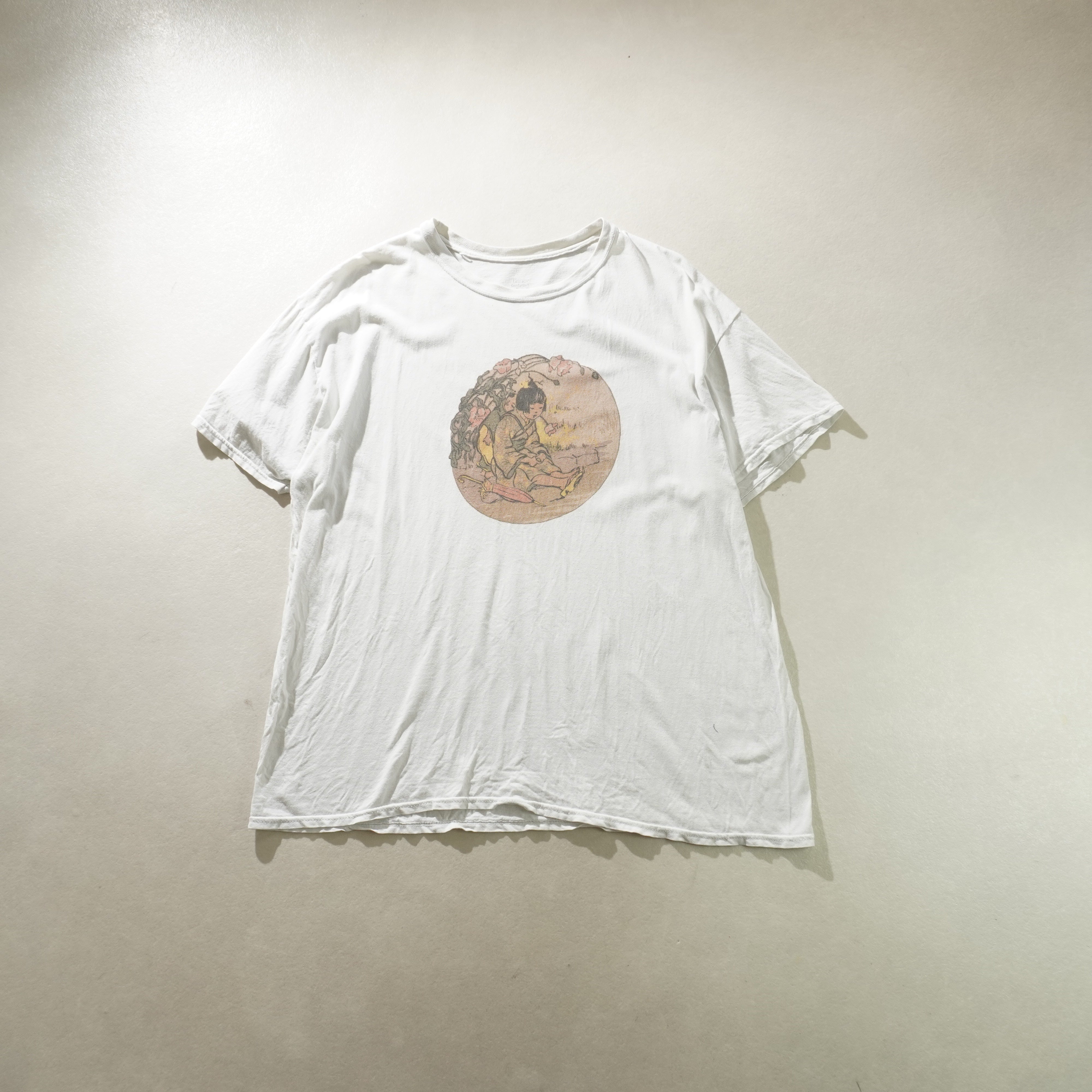 old japan tee white size XL