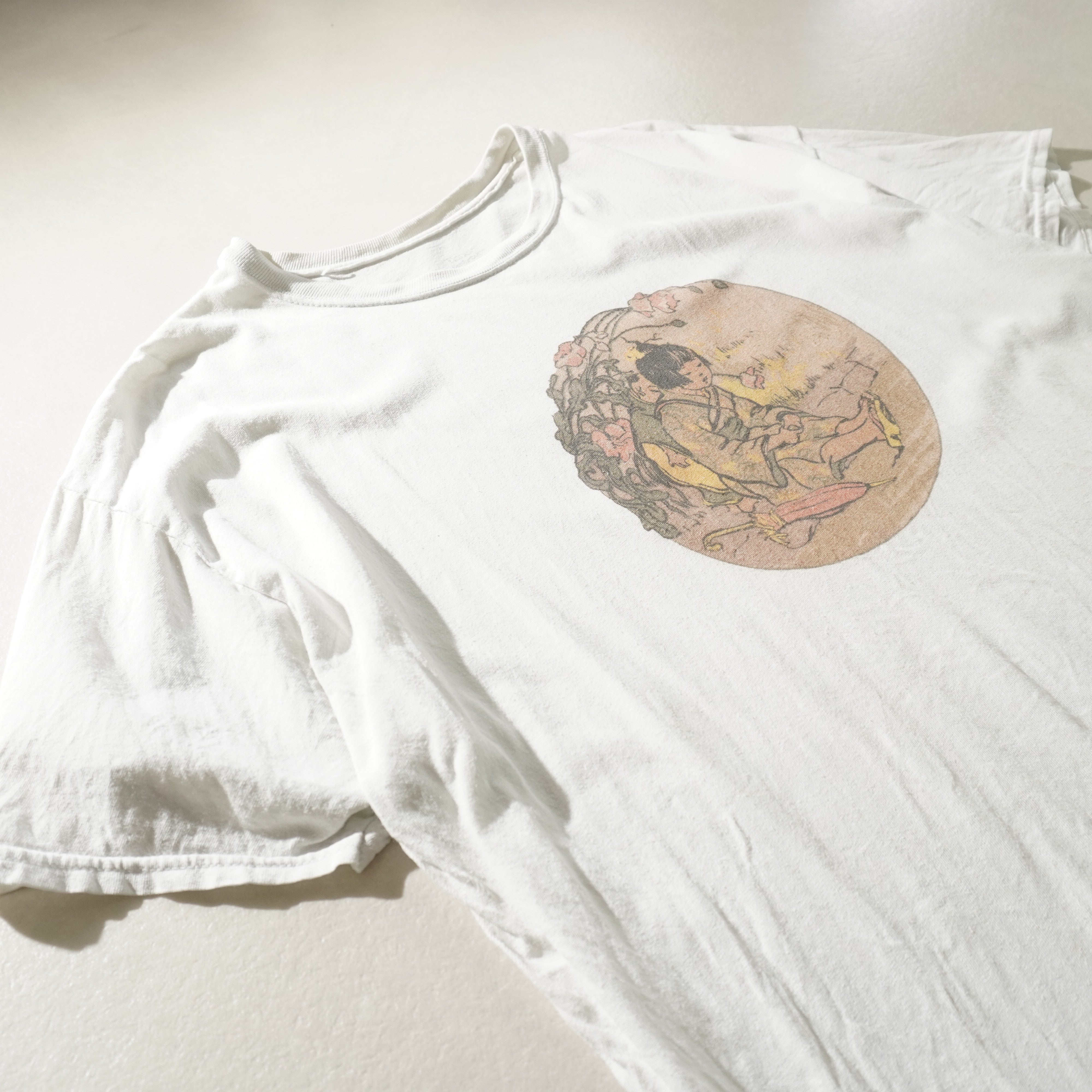 old japan tee white size XL