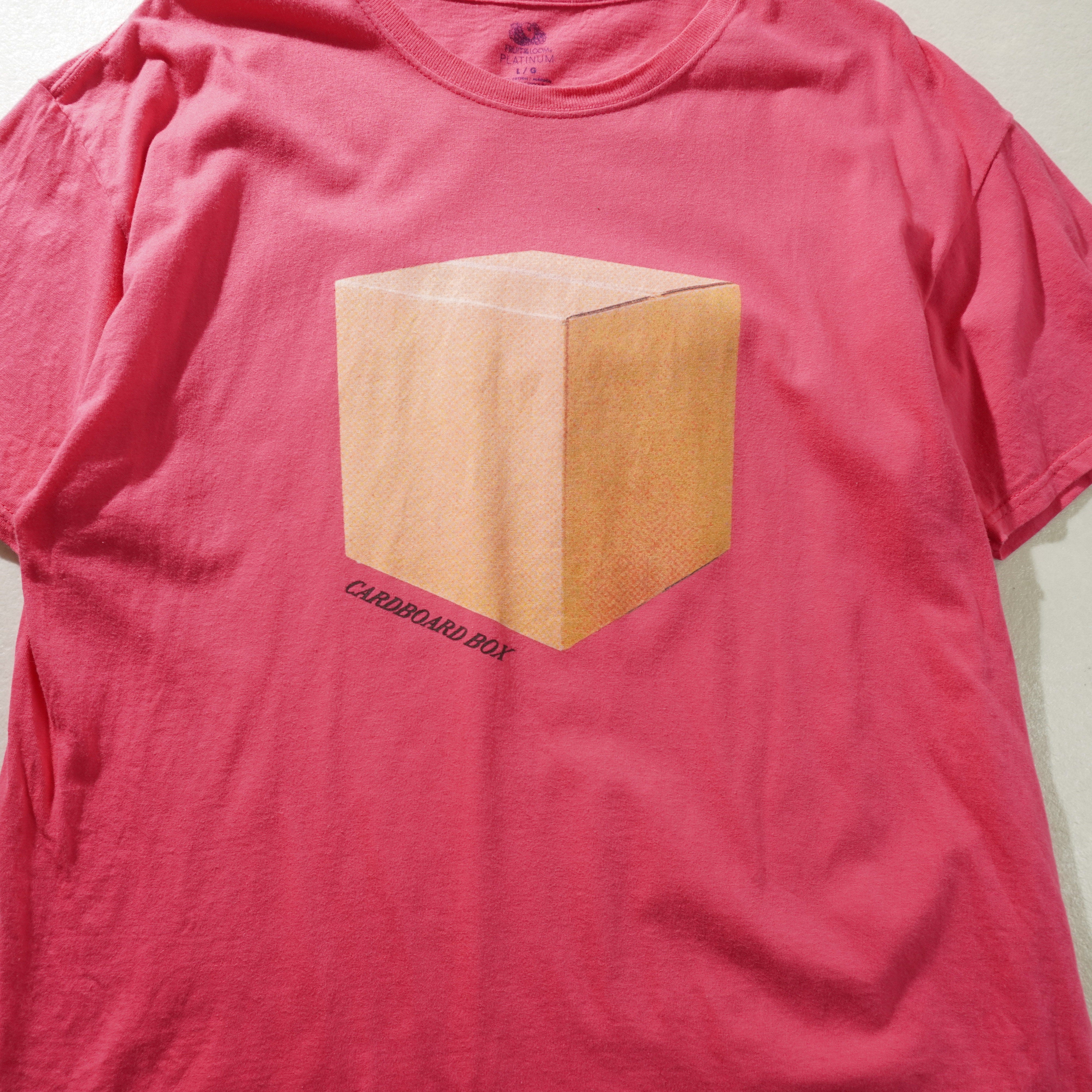 cardboard tee pink size L