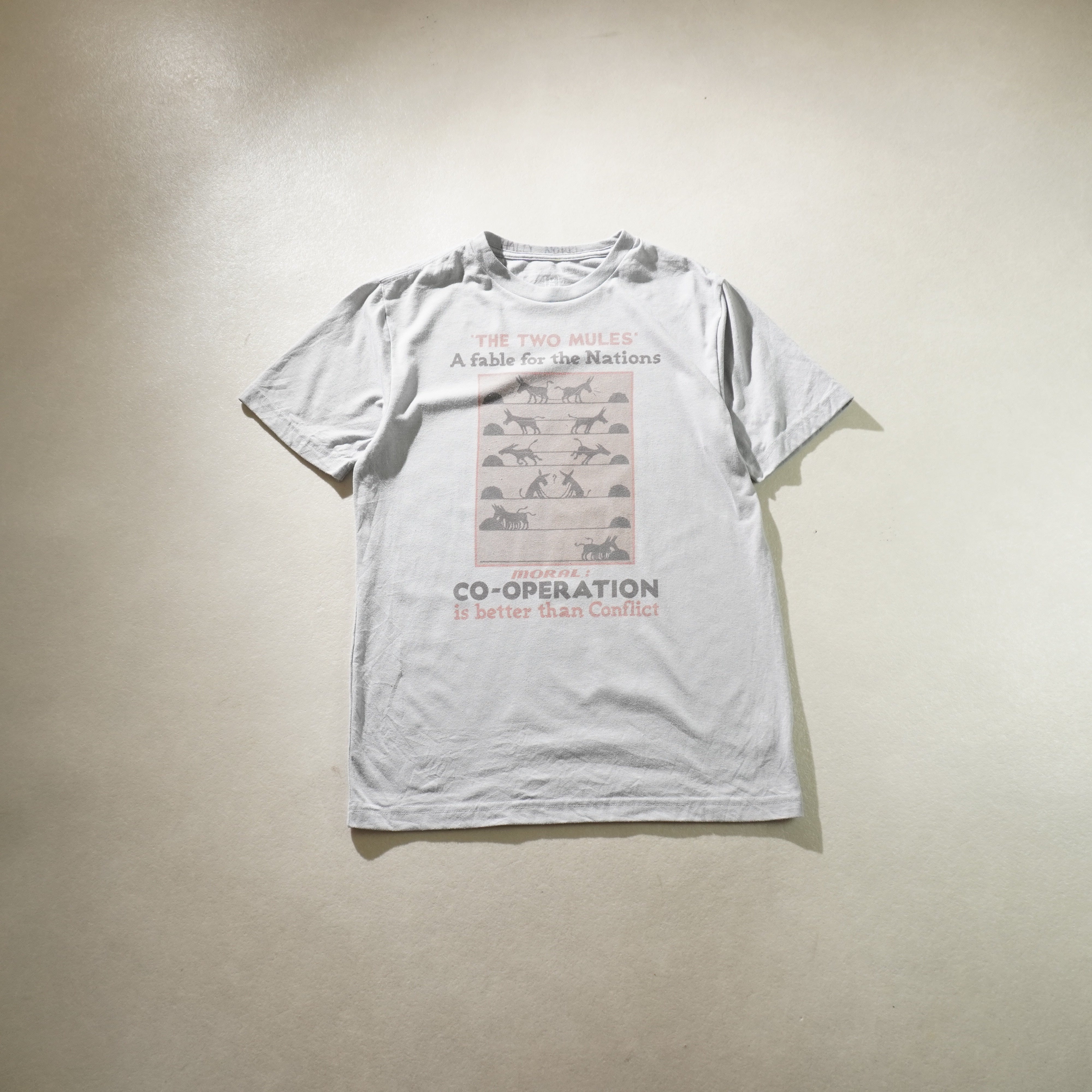 team work tee light gray size S