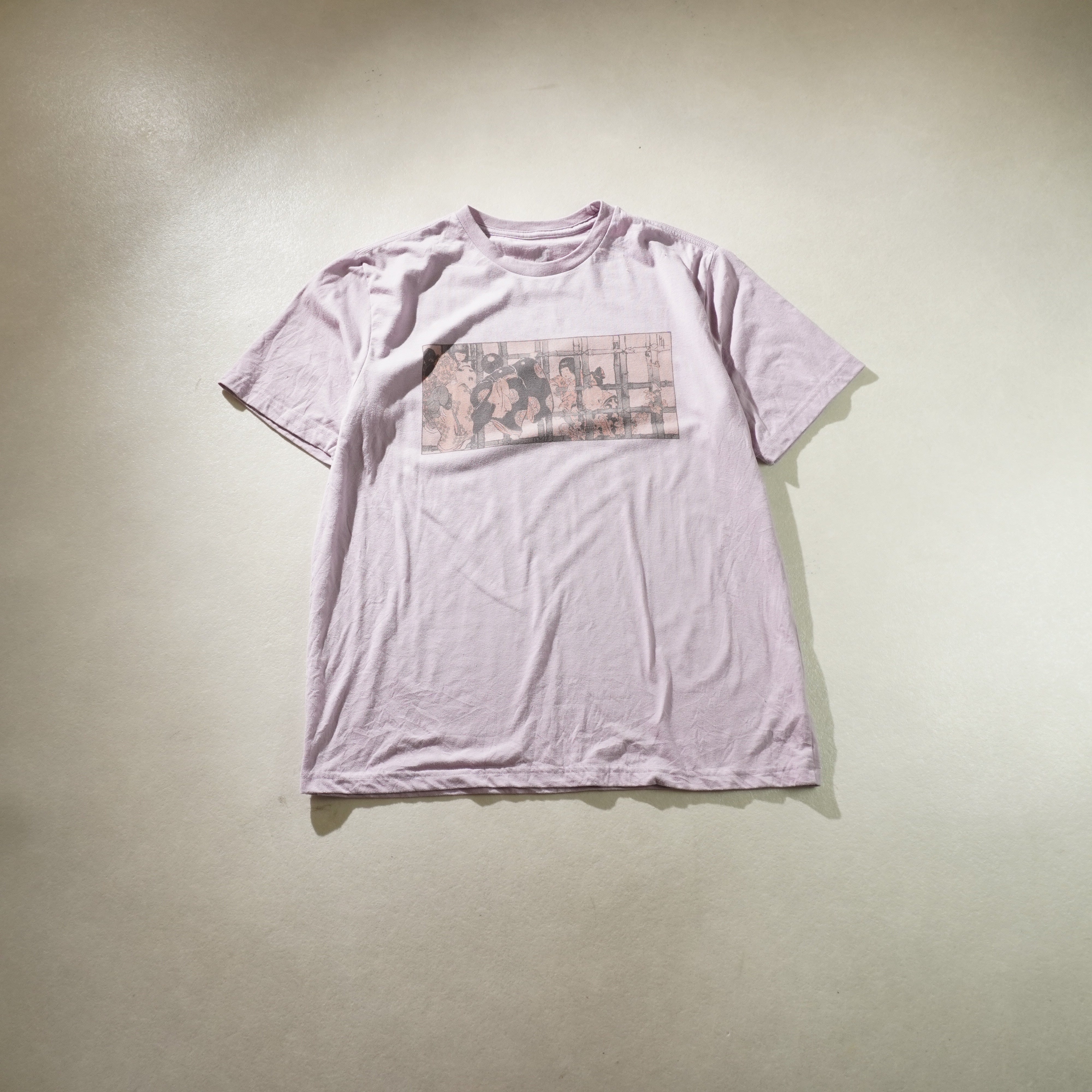 old japan tee light purple size L