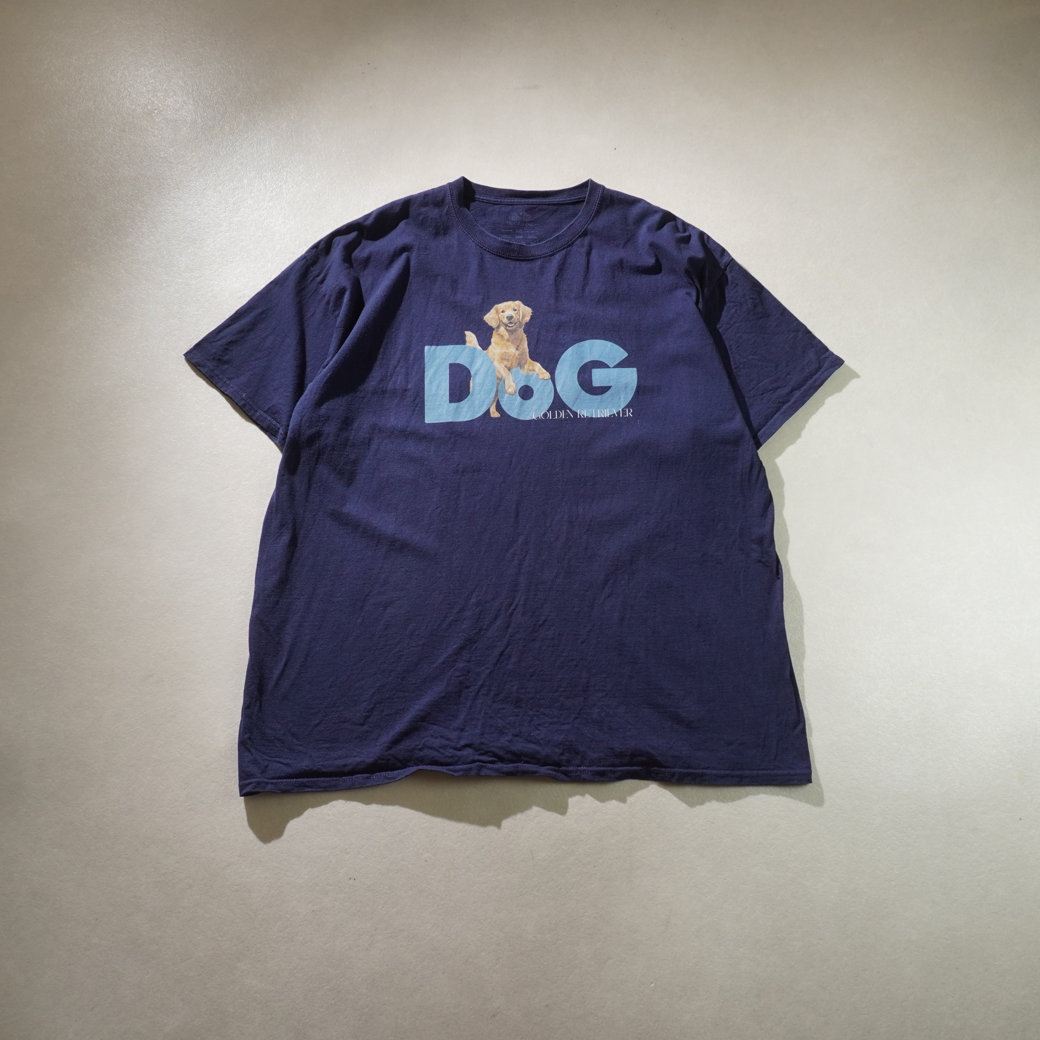 dog tee navy size 2XL