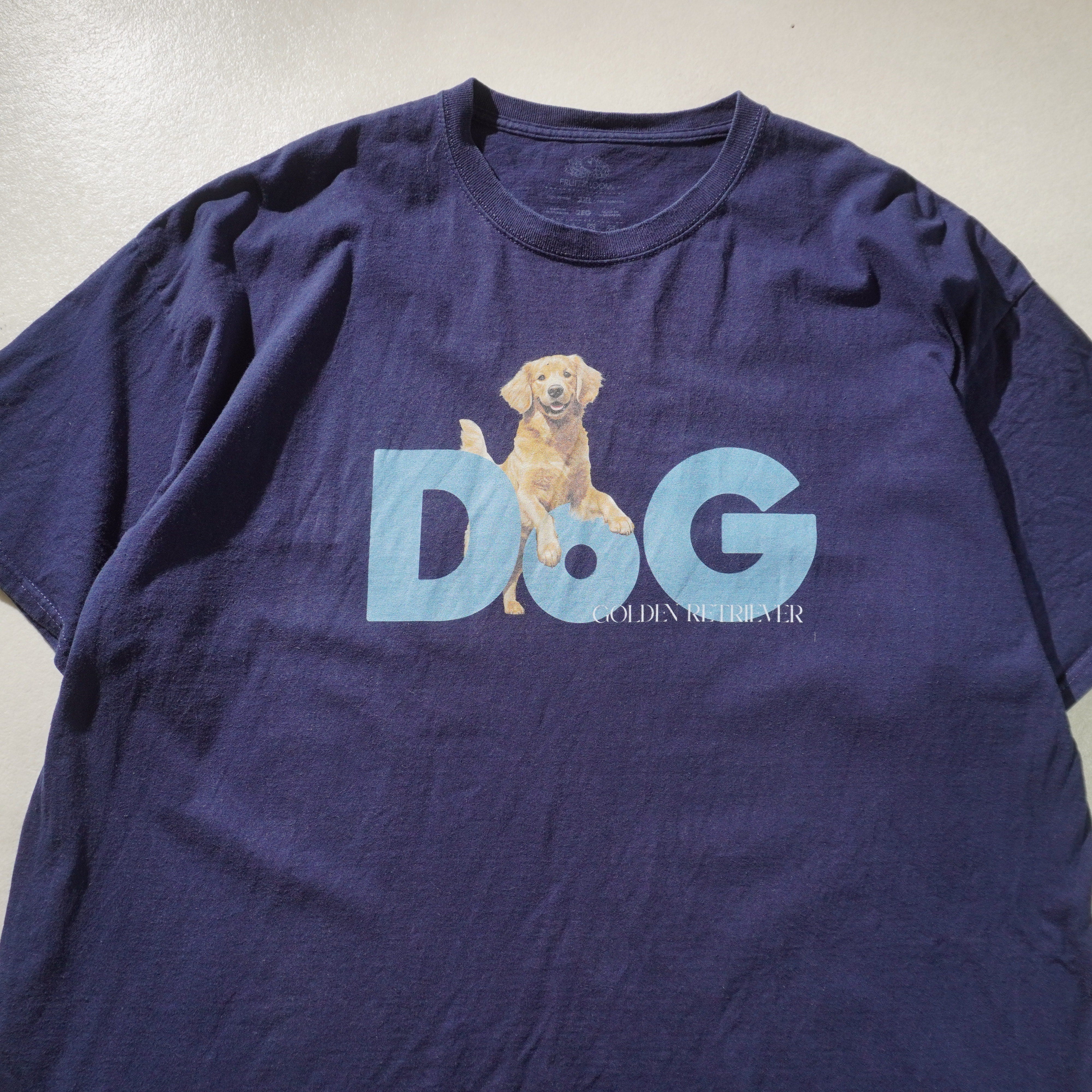 dog tee navy size 2XL