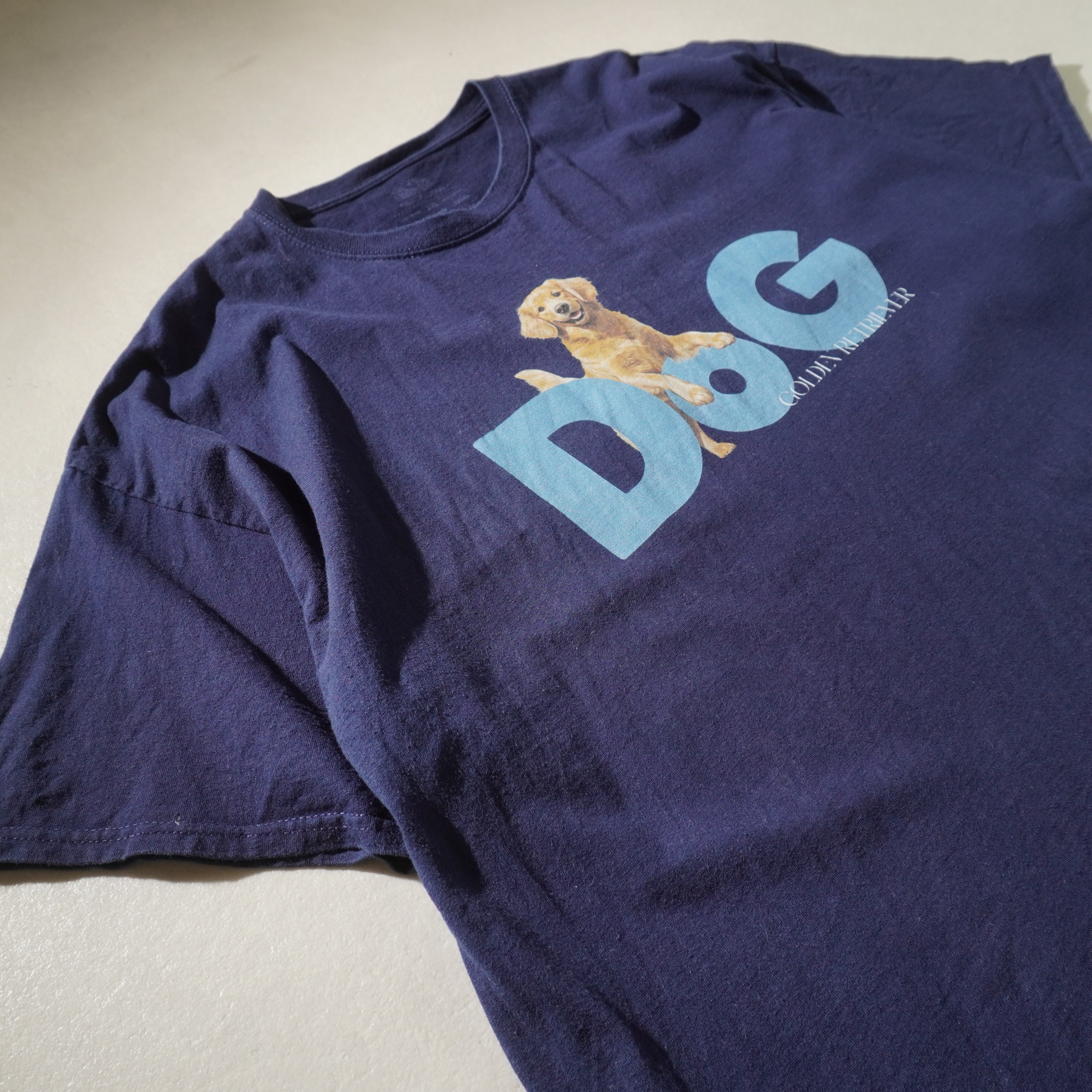 dog tee navy size 2XL