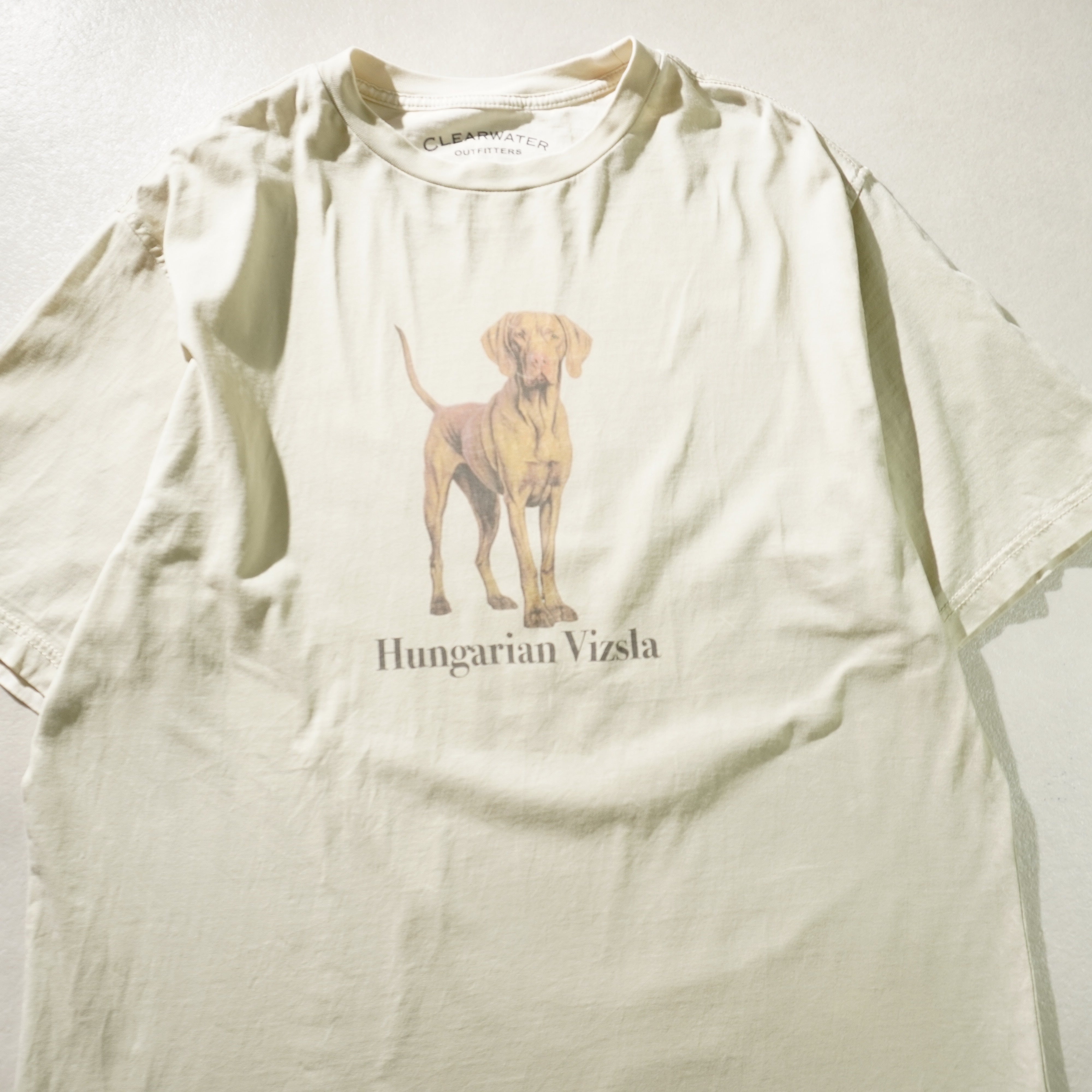 hungarian vizsla tee beige size M