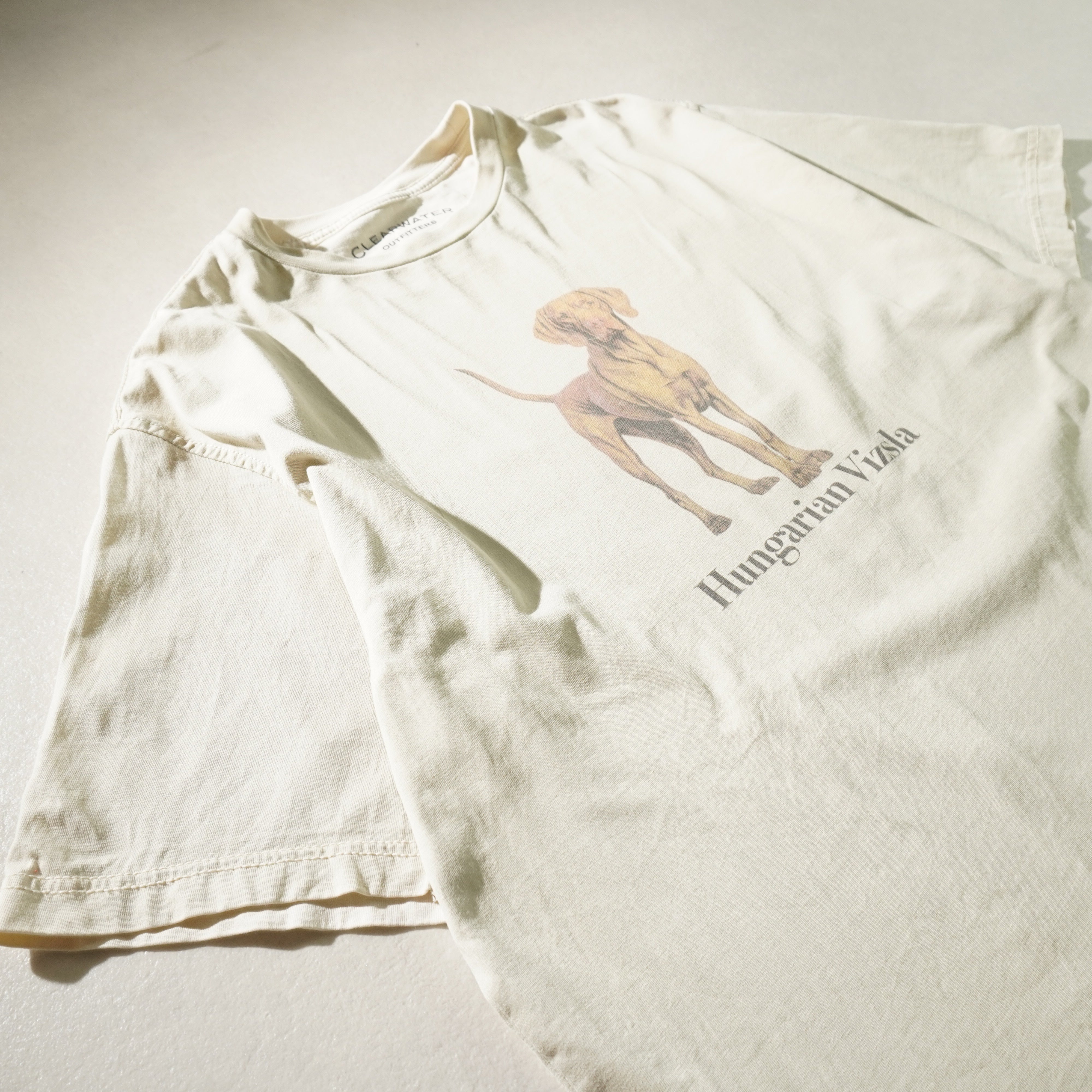 hungarian vizsla tee beige size M