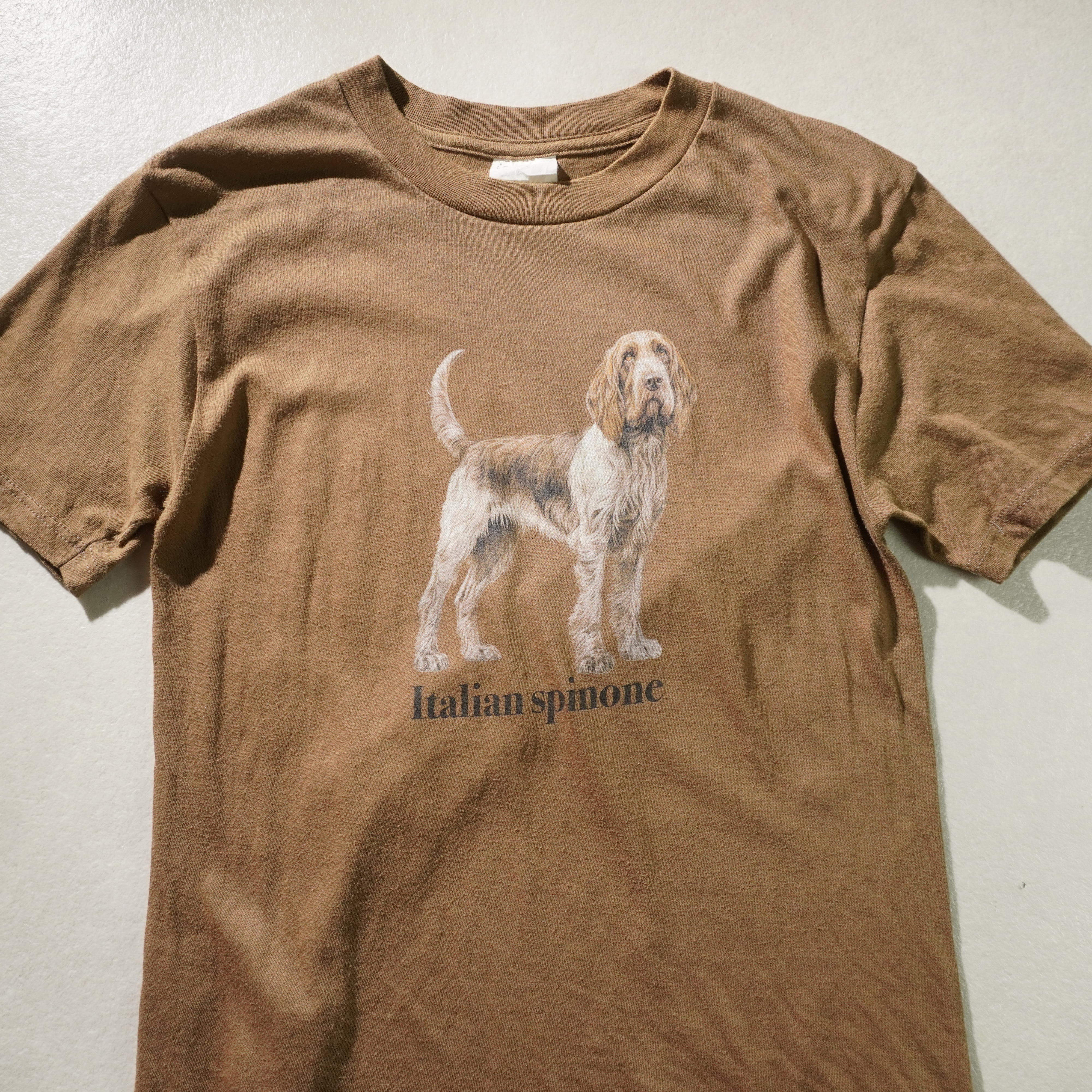 italian spinone tee brown size S