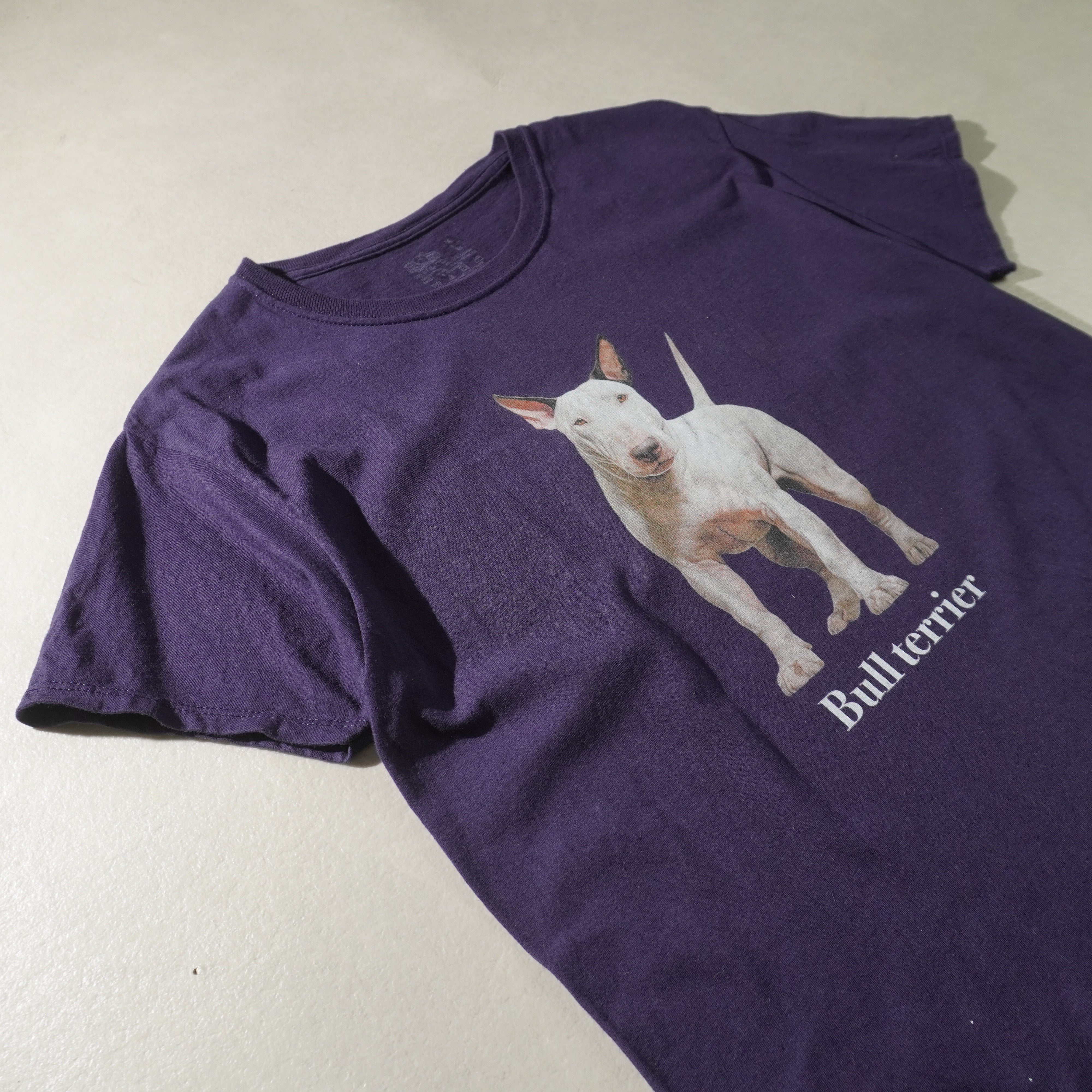 bull terrier tee navy size M