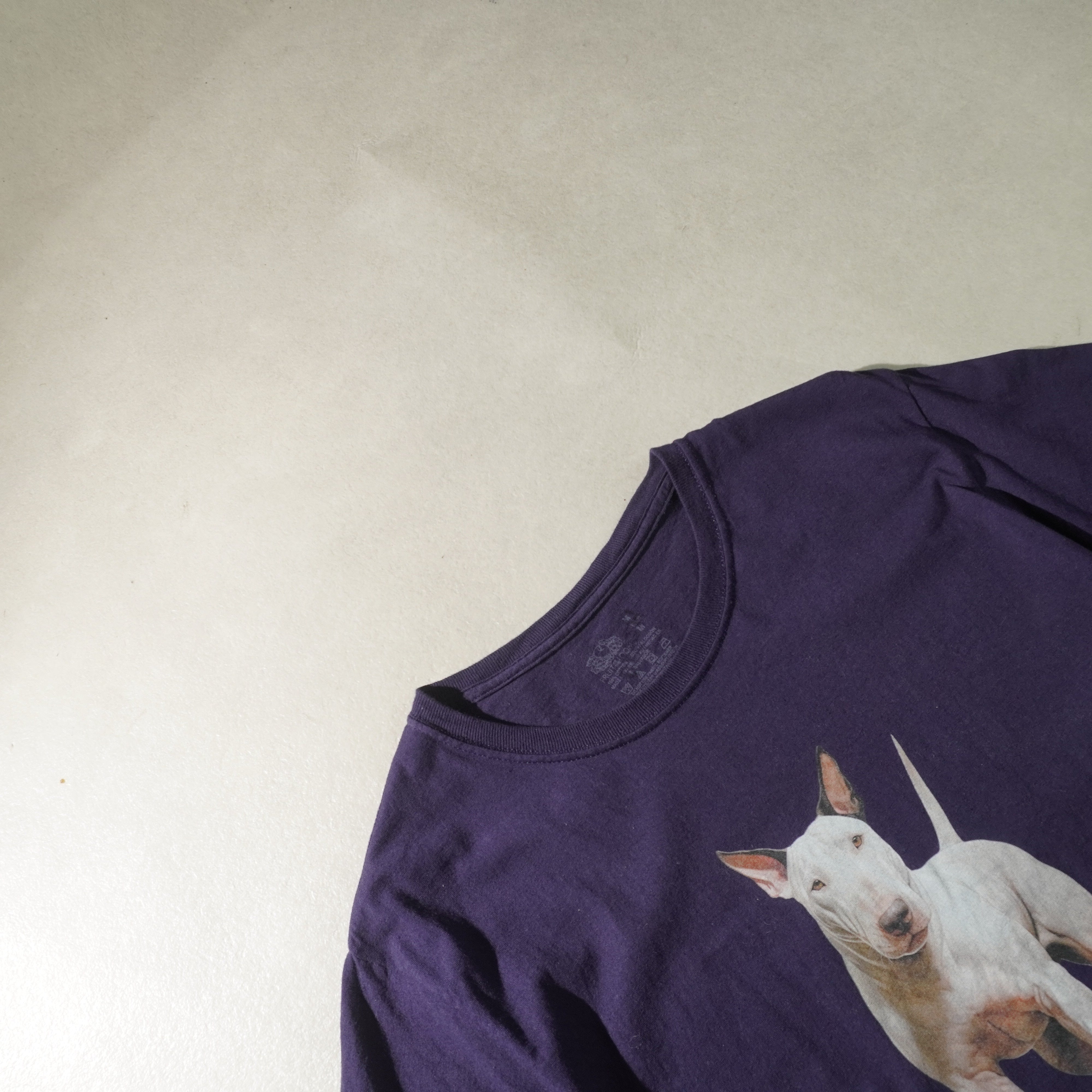 bull terrier tee navy size M