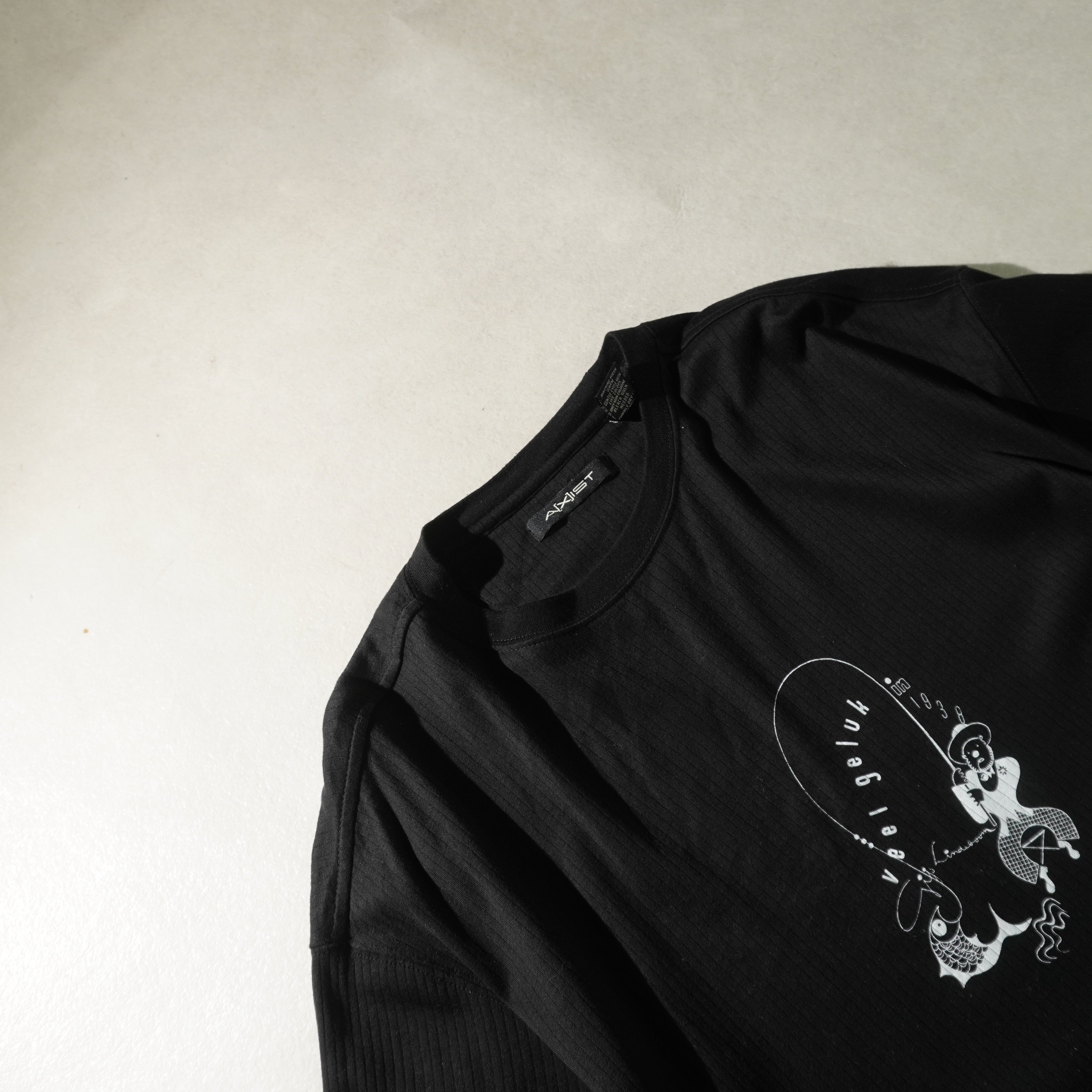 fishing tee black size M