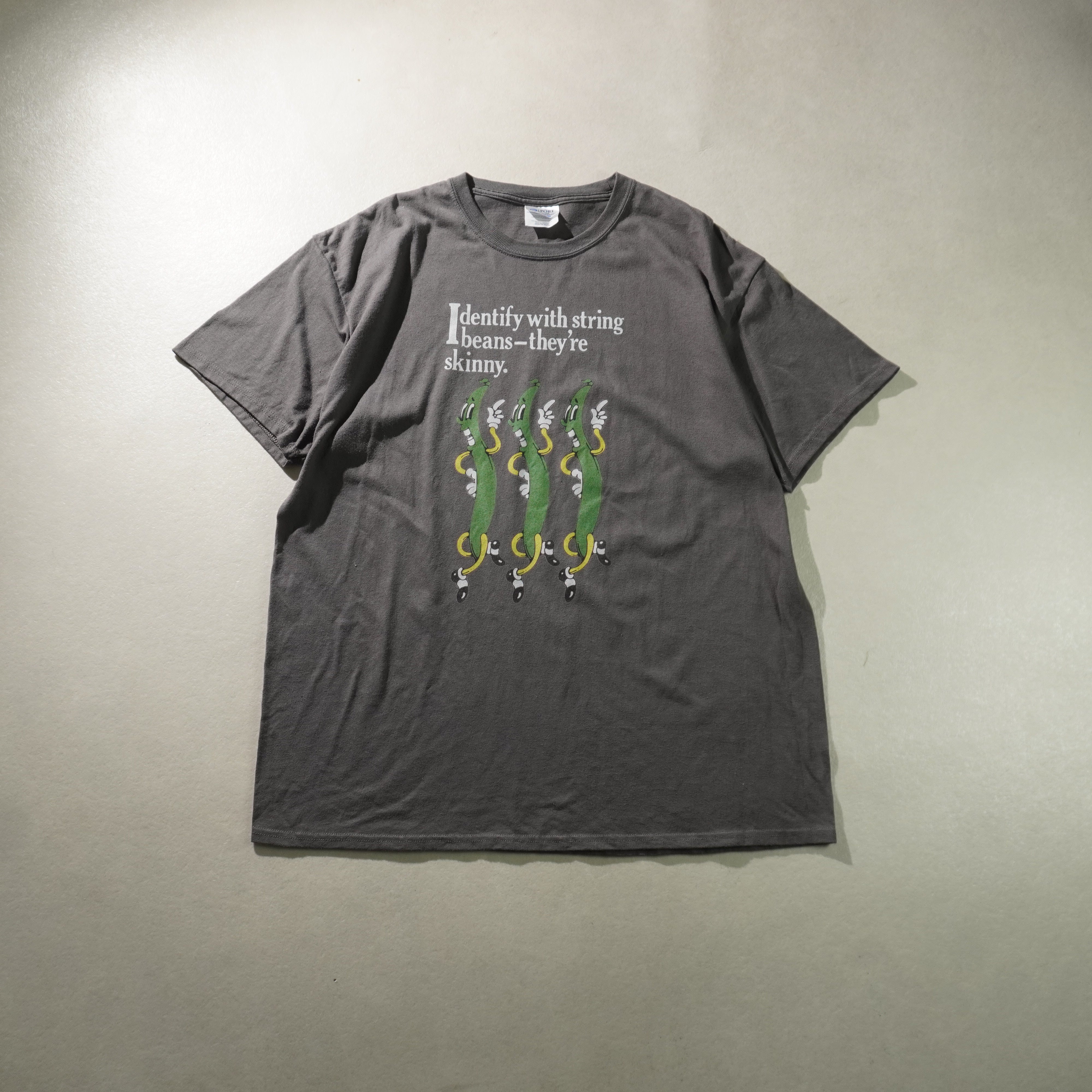 green beans tee gray size XL
