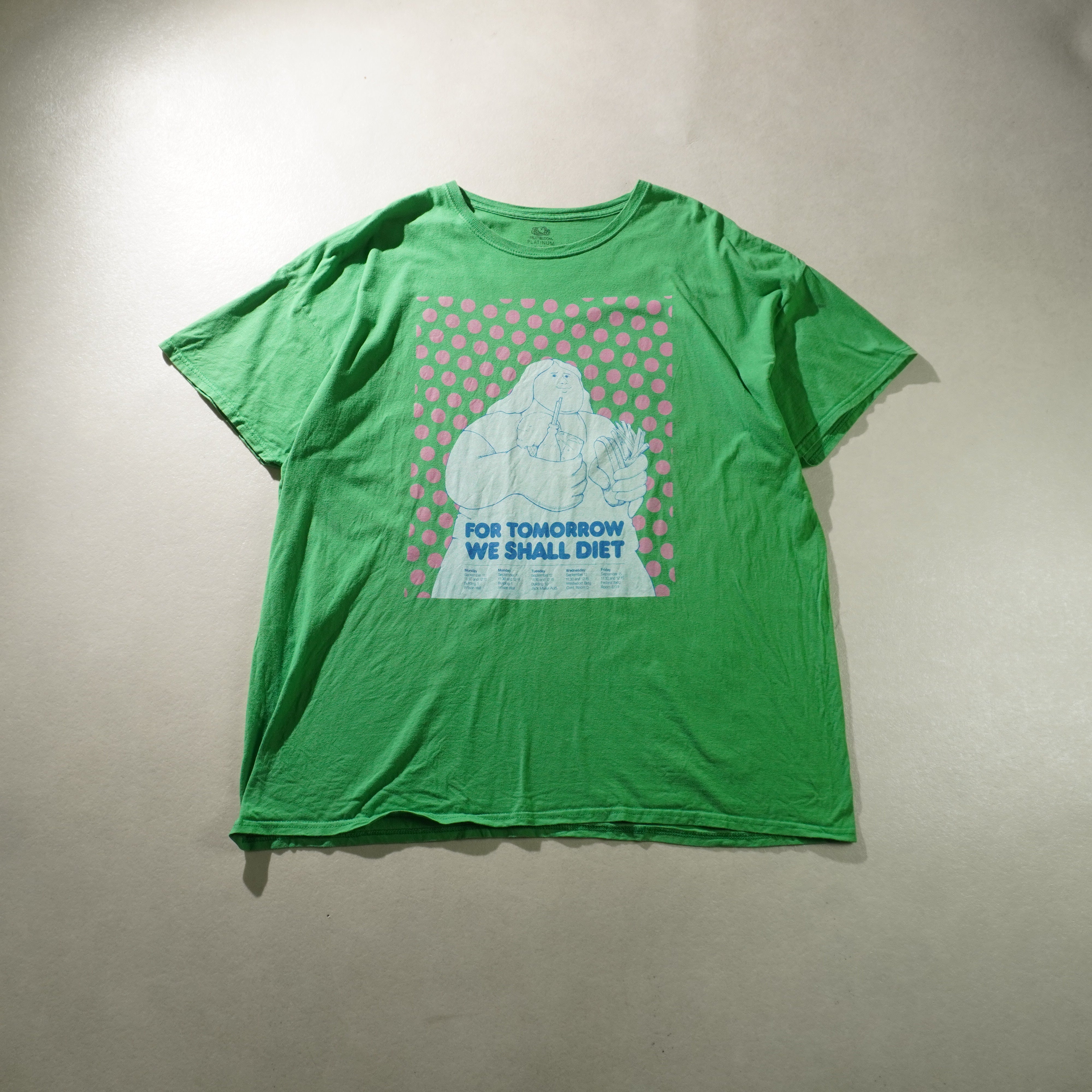 diet tee green size 2XL