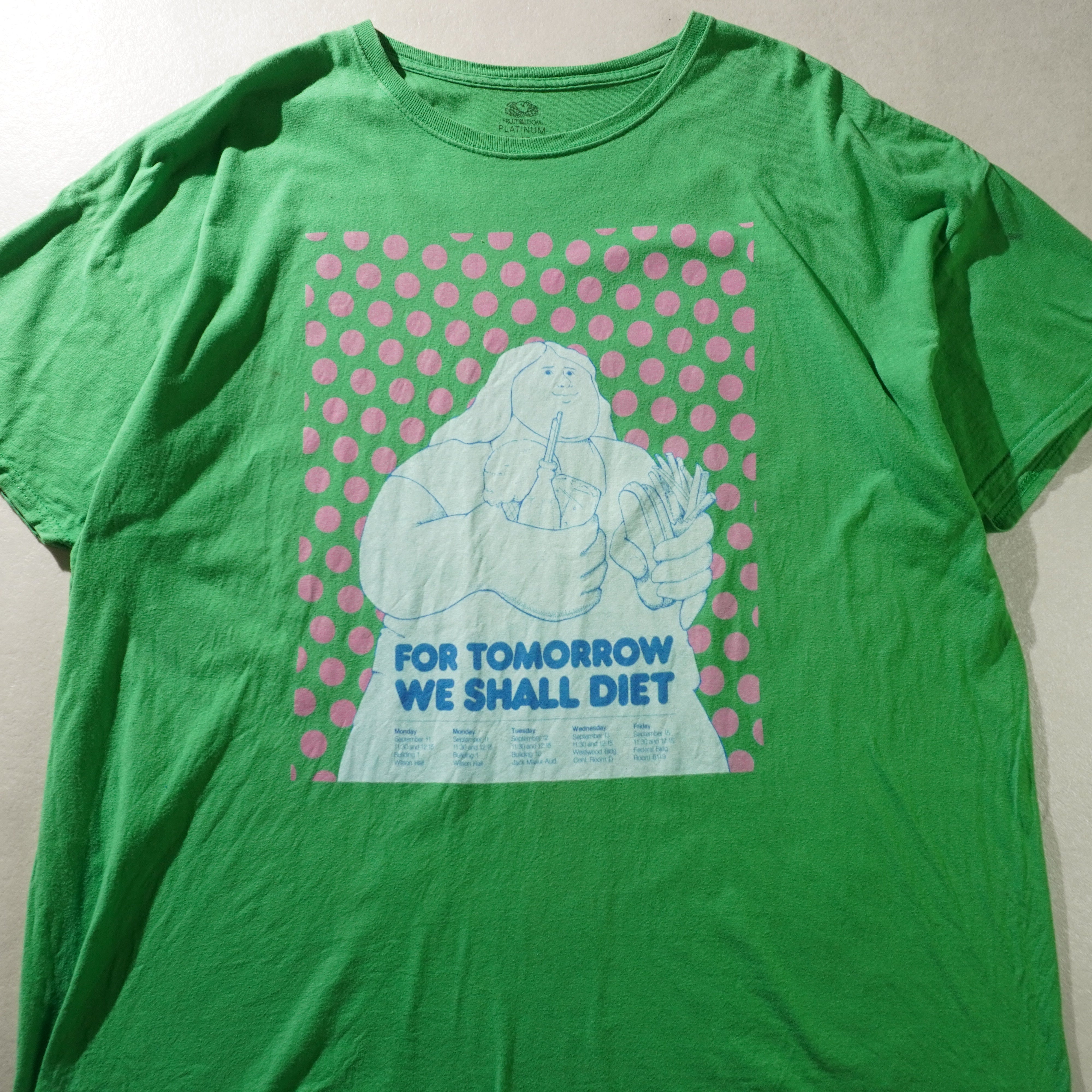 diet tee green size 2XL