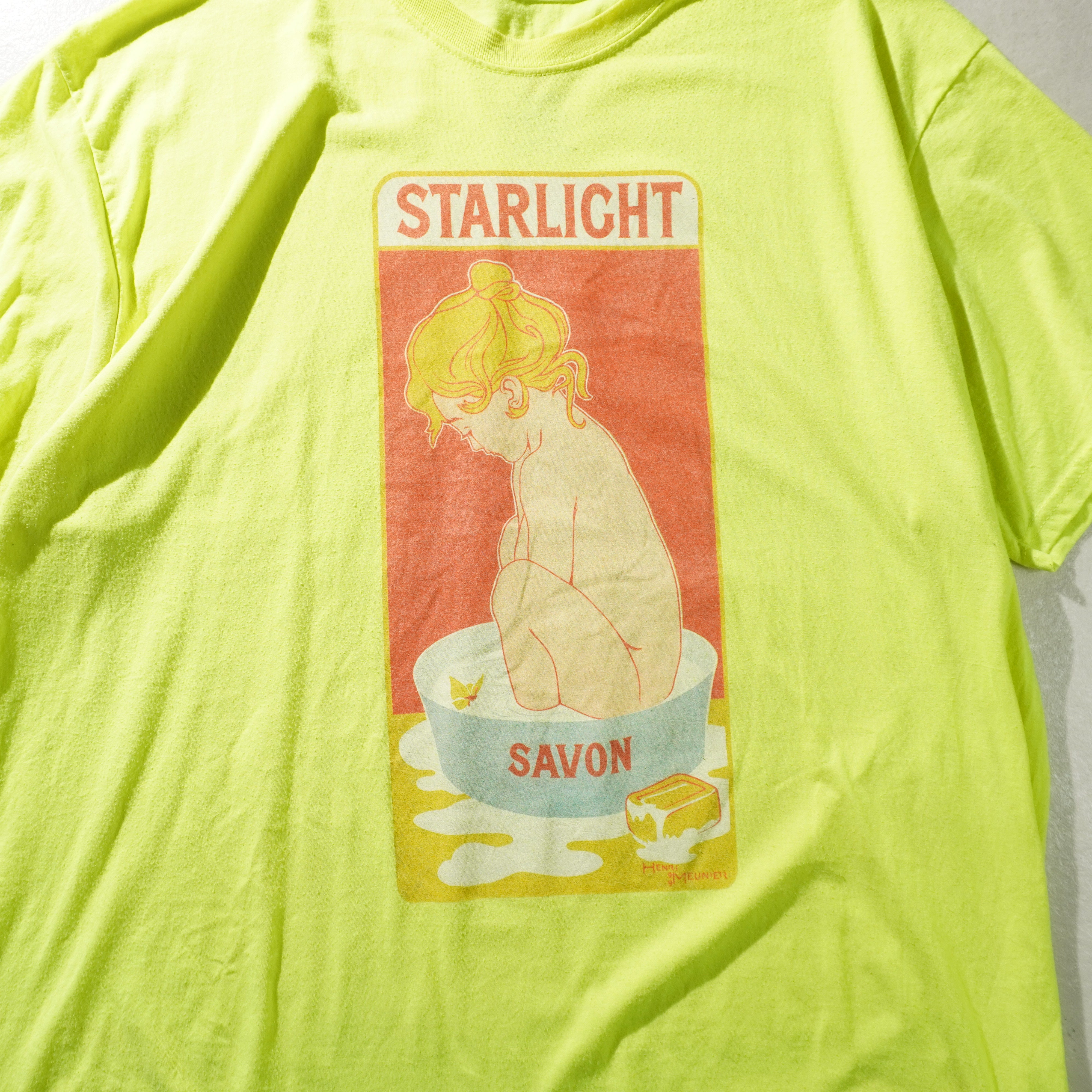 bath time tee neon yellow size 2XL