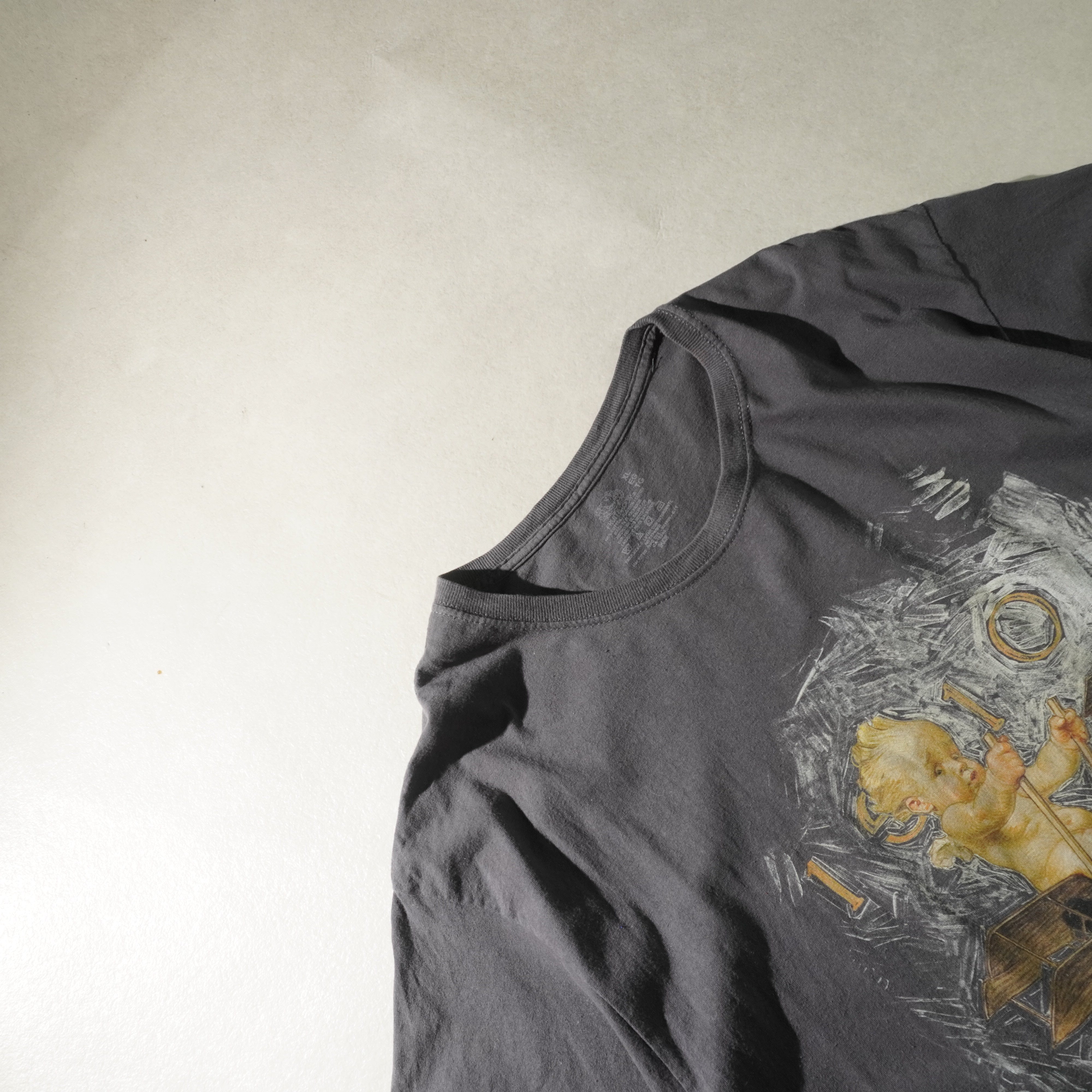 baby tee gray size XL