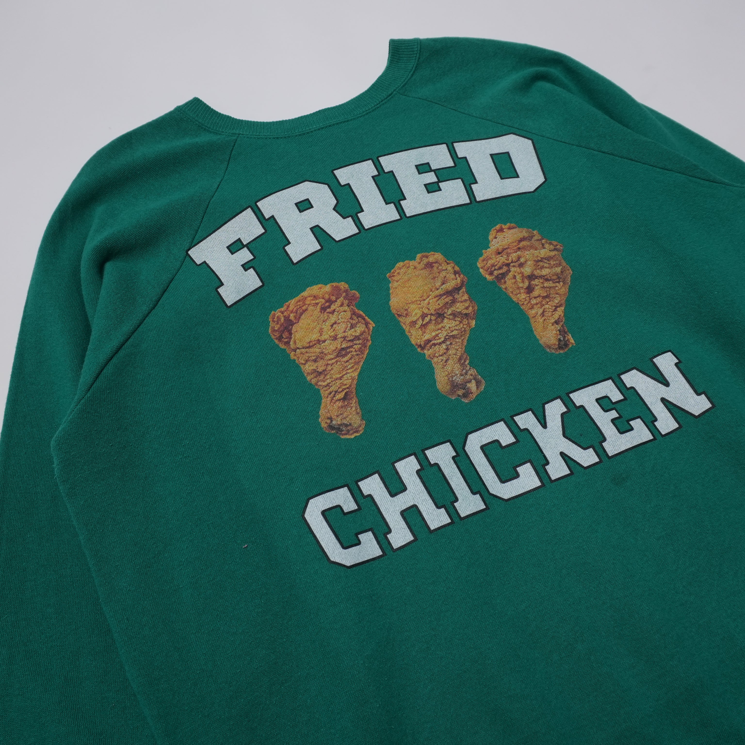 fried chicken sweat green  size XL