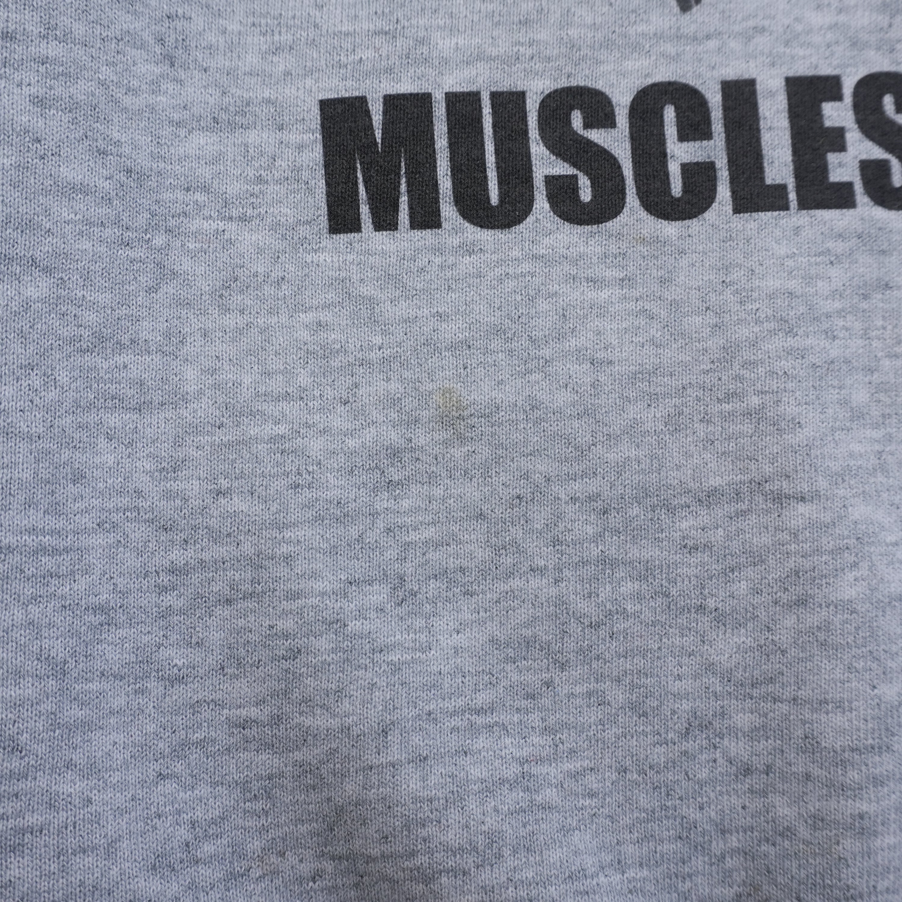 muscle sweat light gray size L