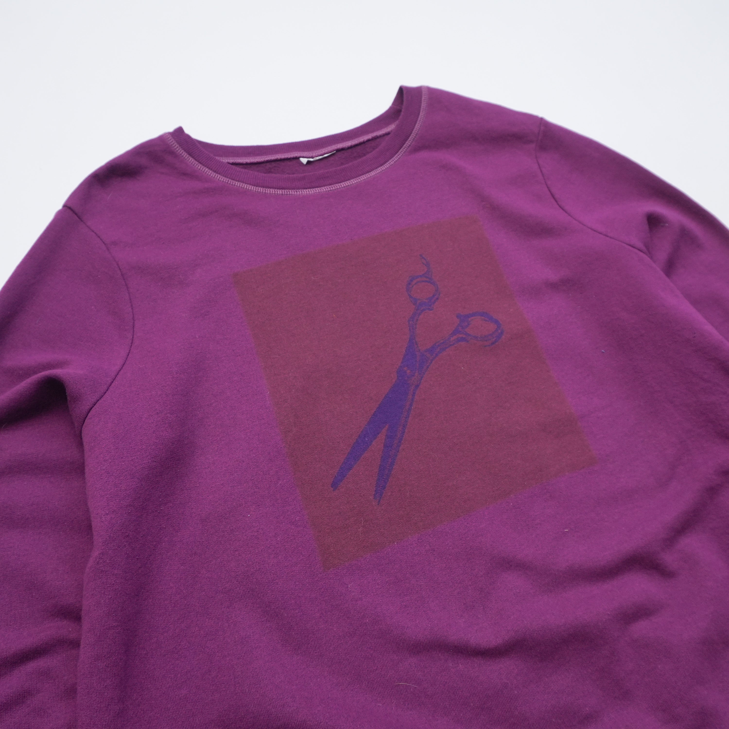 scissors sweat purple size 2XL