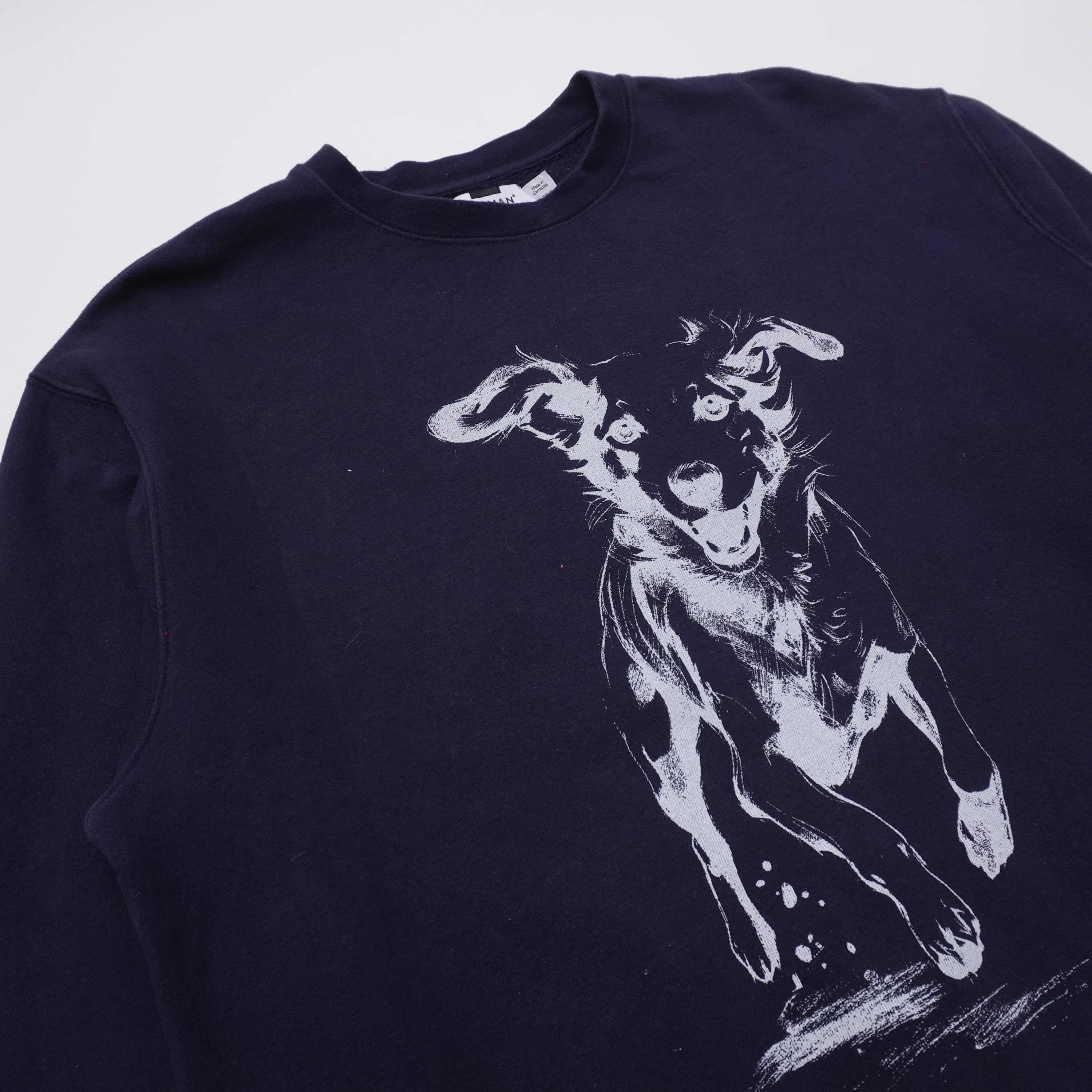 dog sweat navy size M