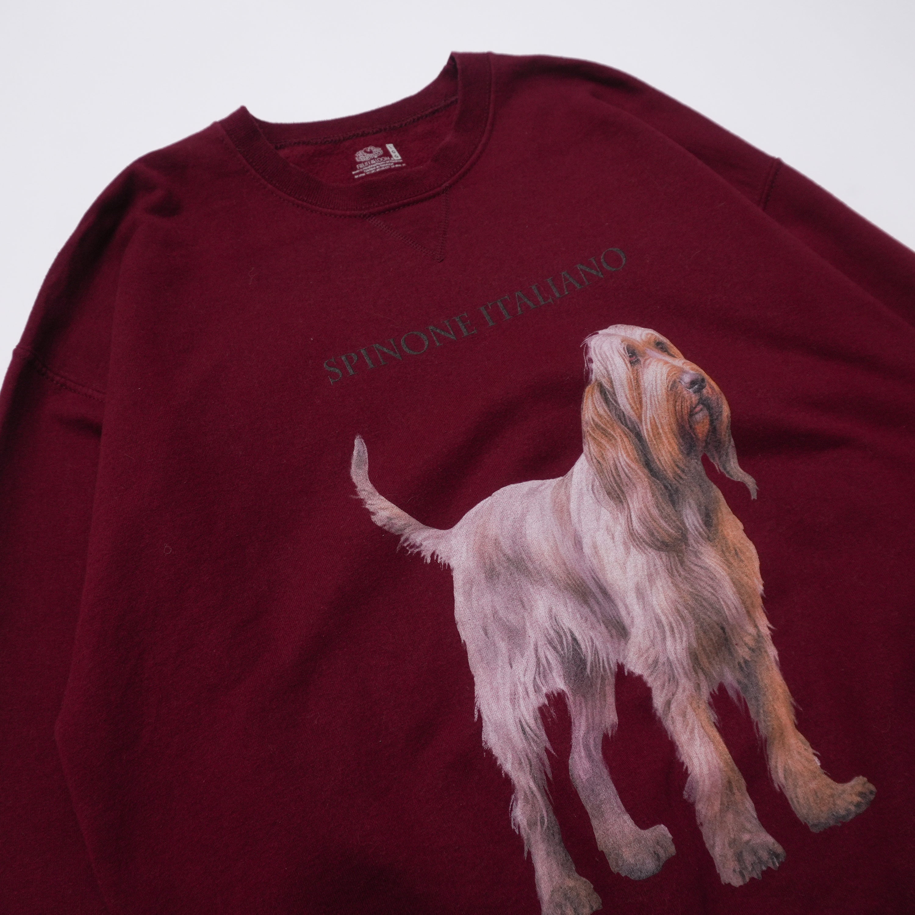 spinone italiano sweat bordeaux size L