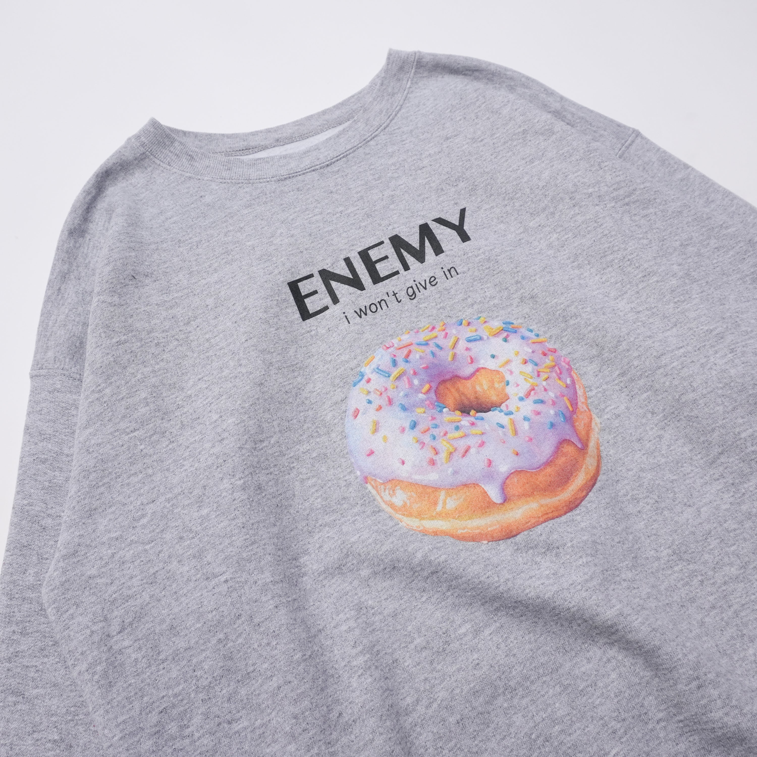 donut sweat light gray size M